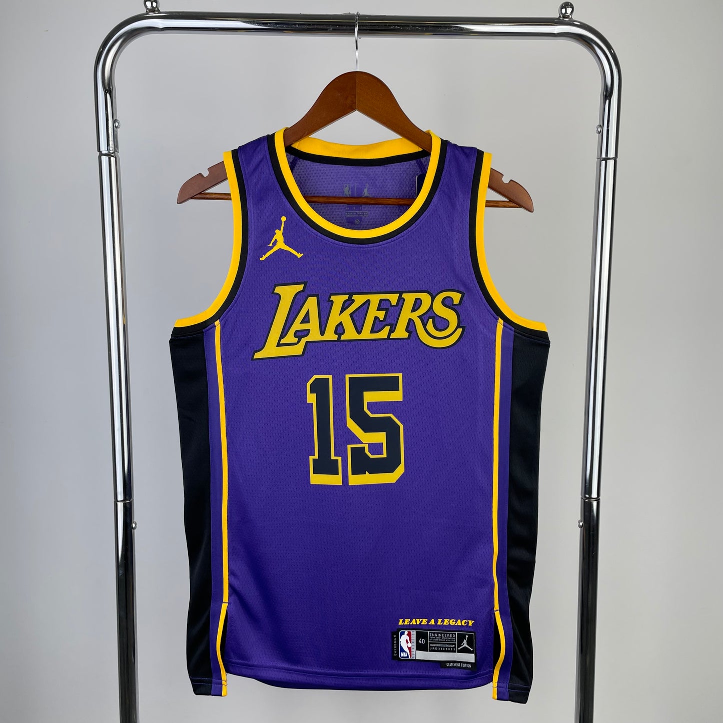 Reaves 15 Purple Lakers Heat Pressed Edition