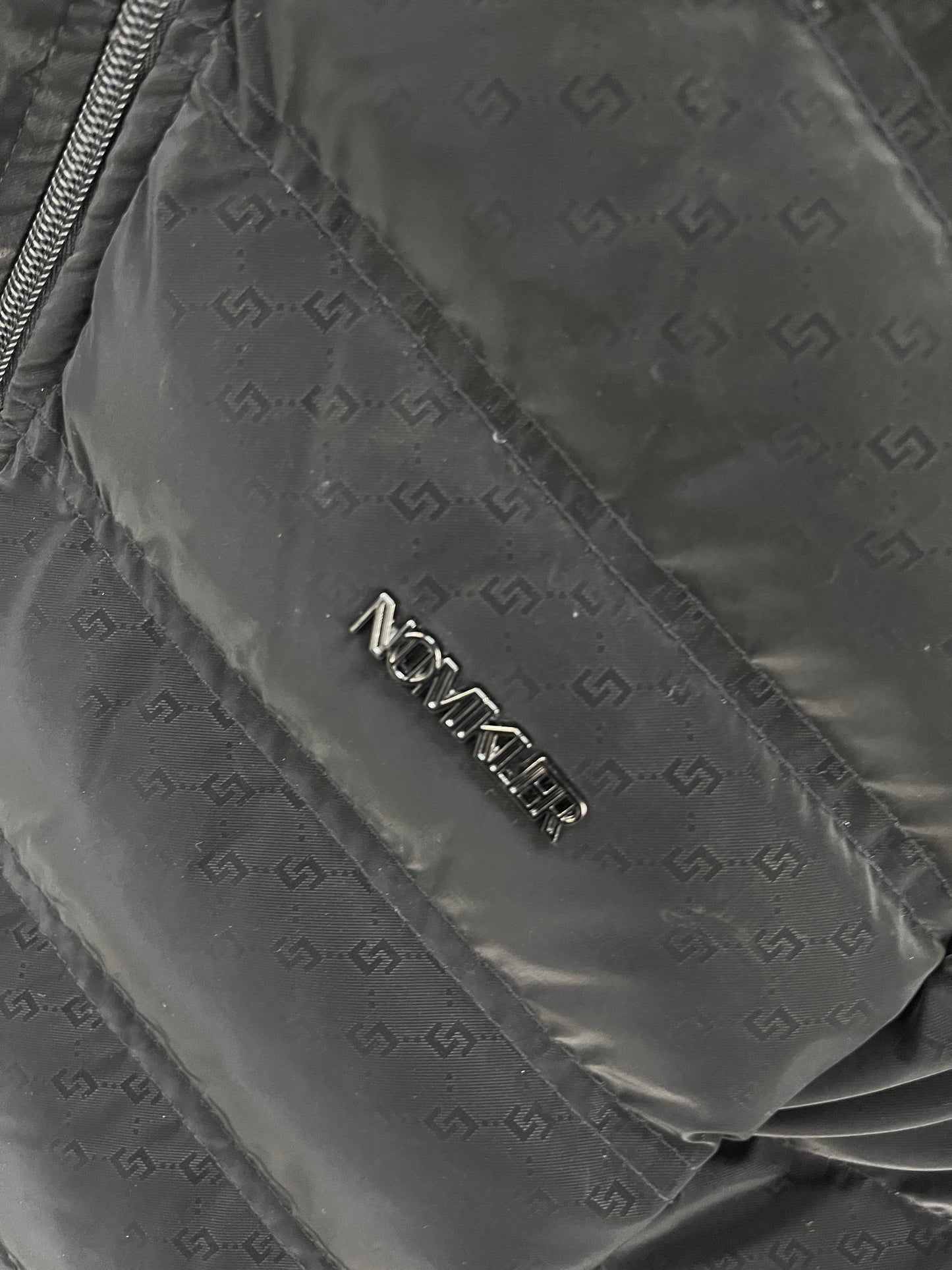 NOMKLER Black Puffer Hooded Jacket