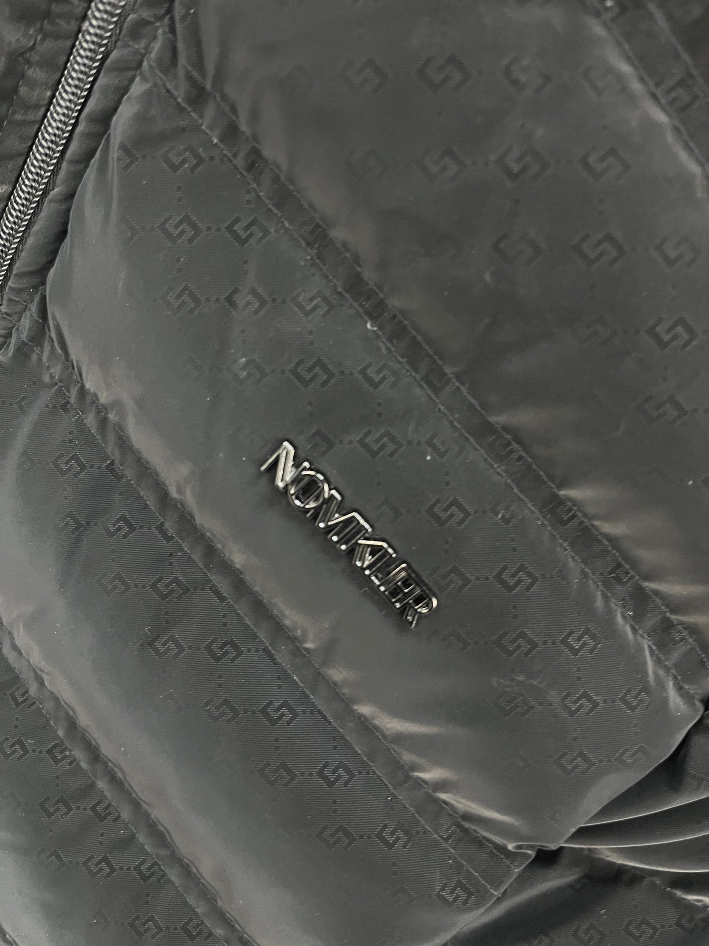 NOMKLER Black Puffer Hooded Jacket