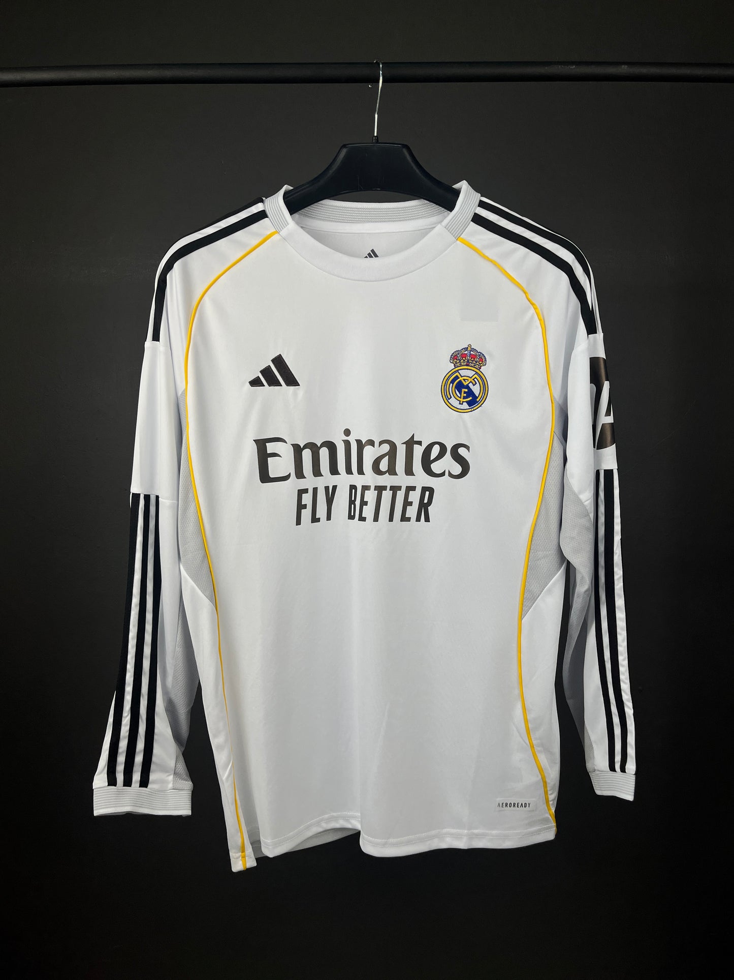 REAL MADRID HOME JERSEY 25/26 LONG SLEEVES FAN VERSION