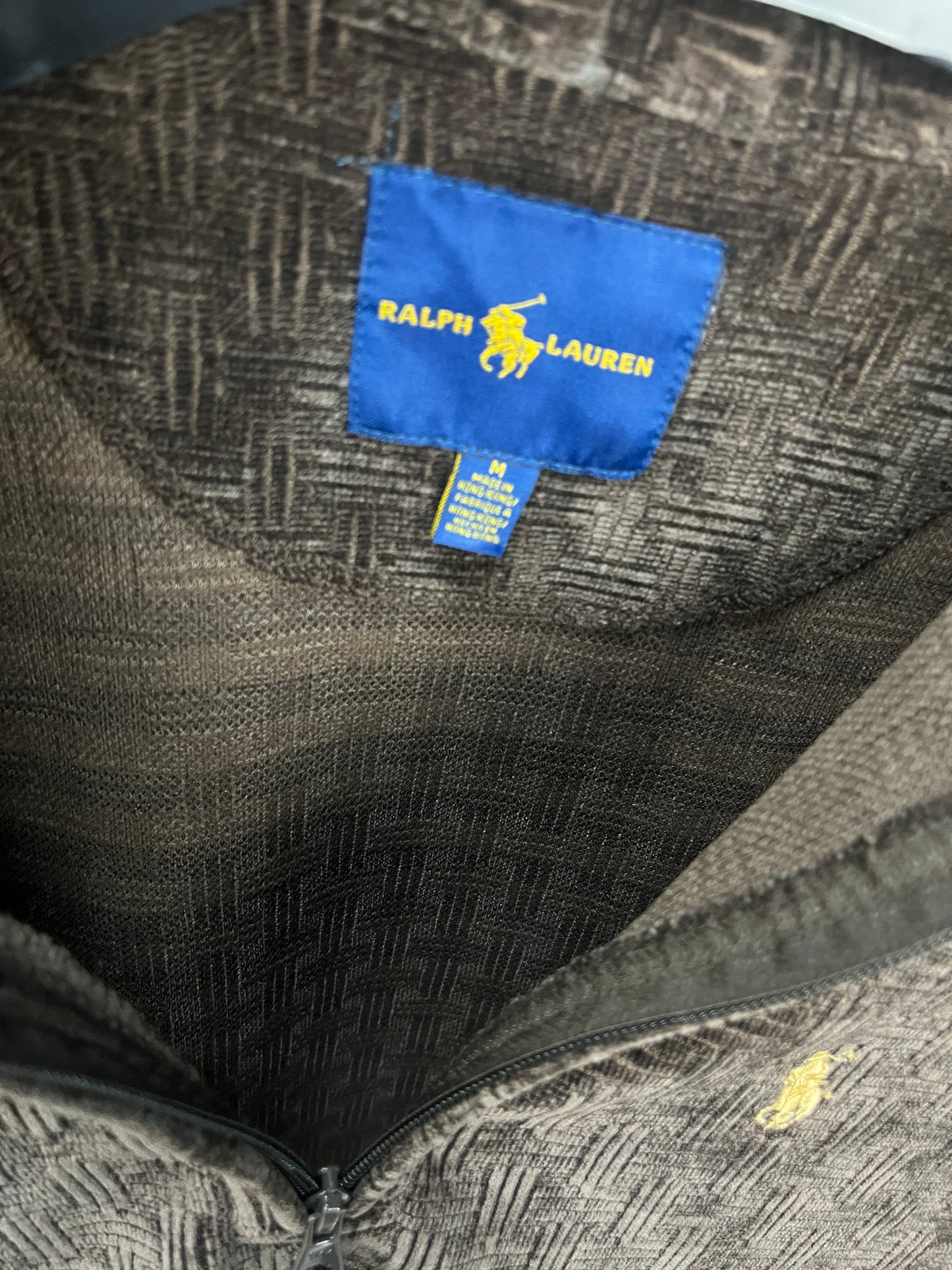 Ralph Lauren Velvet Zip-up Sweater