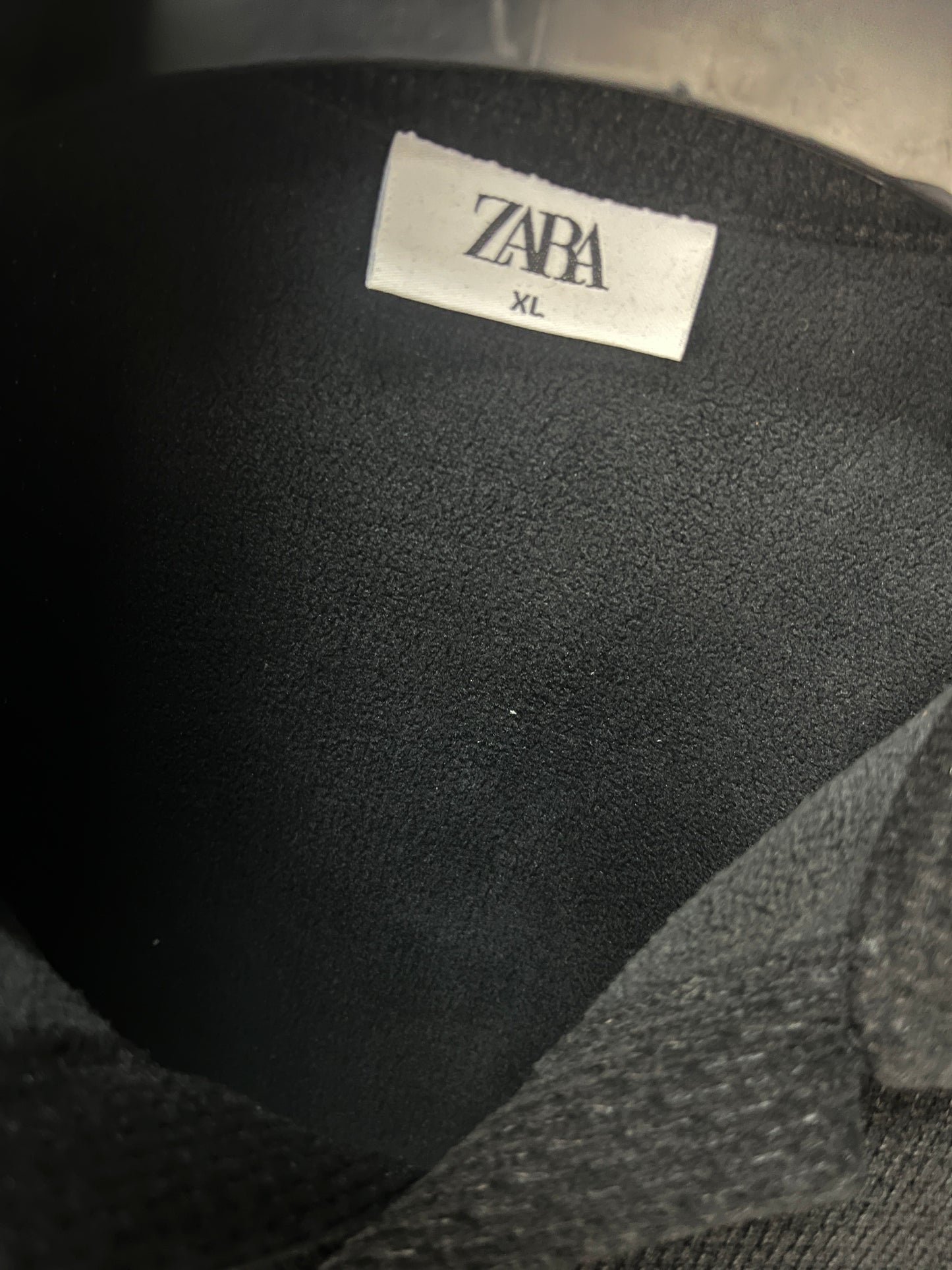 ZARA Black Soft Tweed Shacket