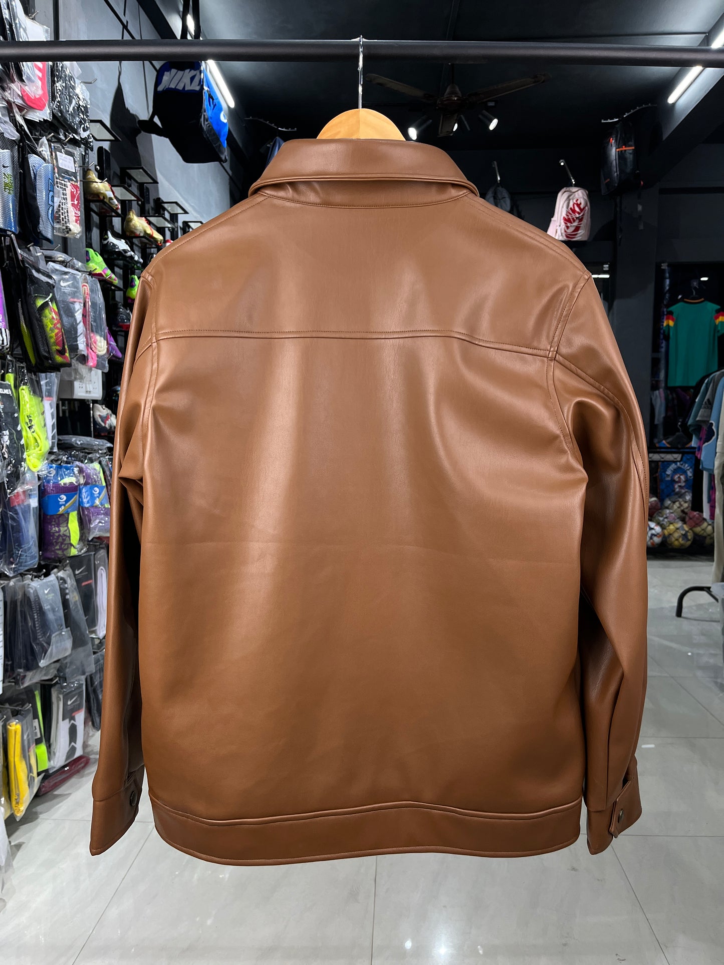 Polo Brown Leather Jacket