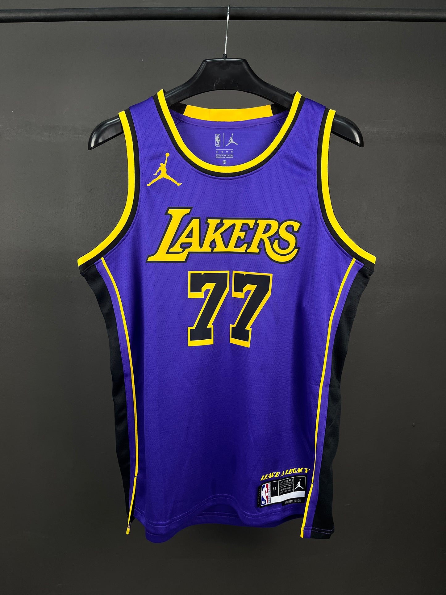 Doncic 77 Purple Lakers Heat Pressed Edition