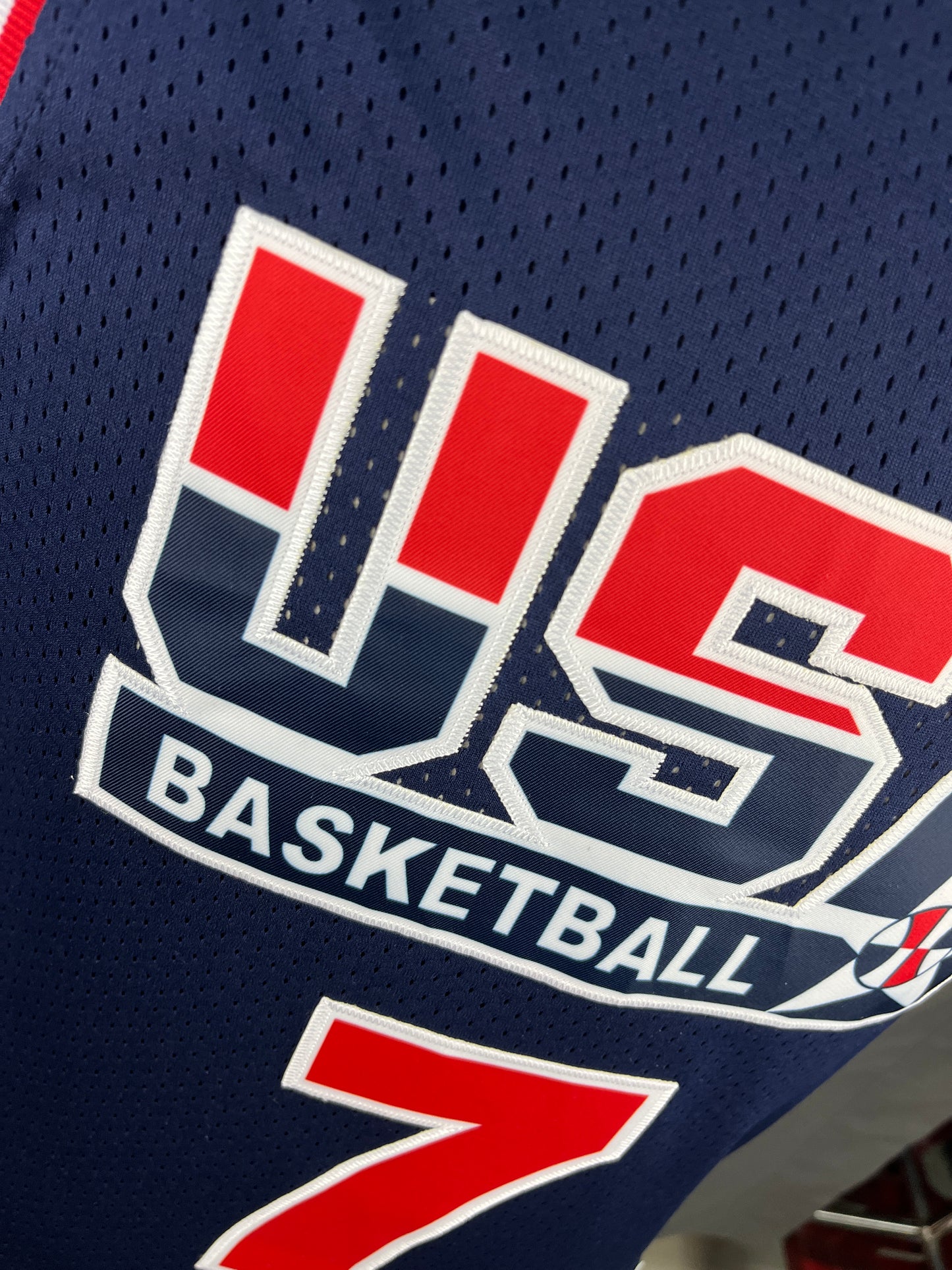 Bird 7 USA Dark Blue NBA Jersey