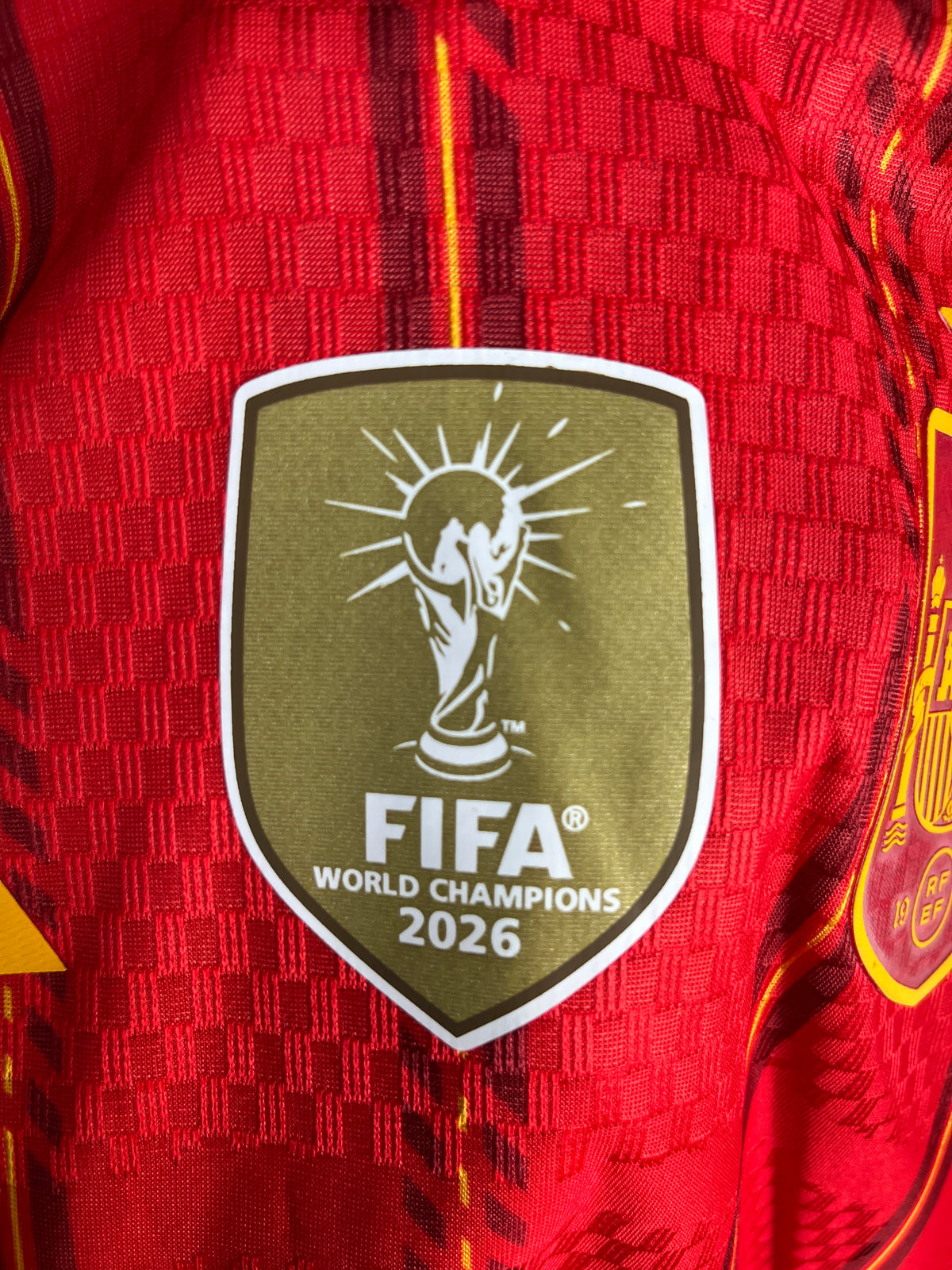 Spain Home 2026 World Cup 2 Stars Jersey Player Version