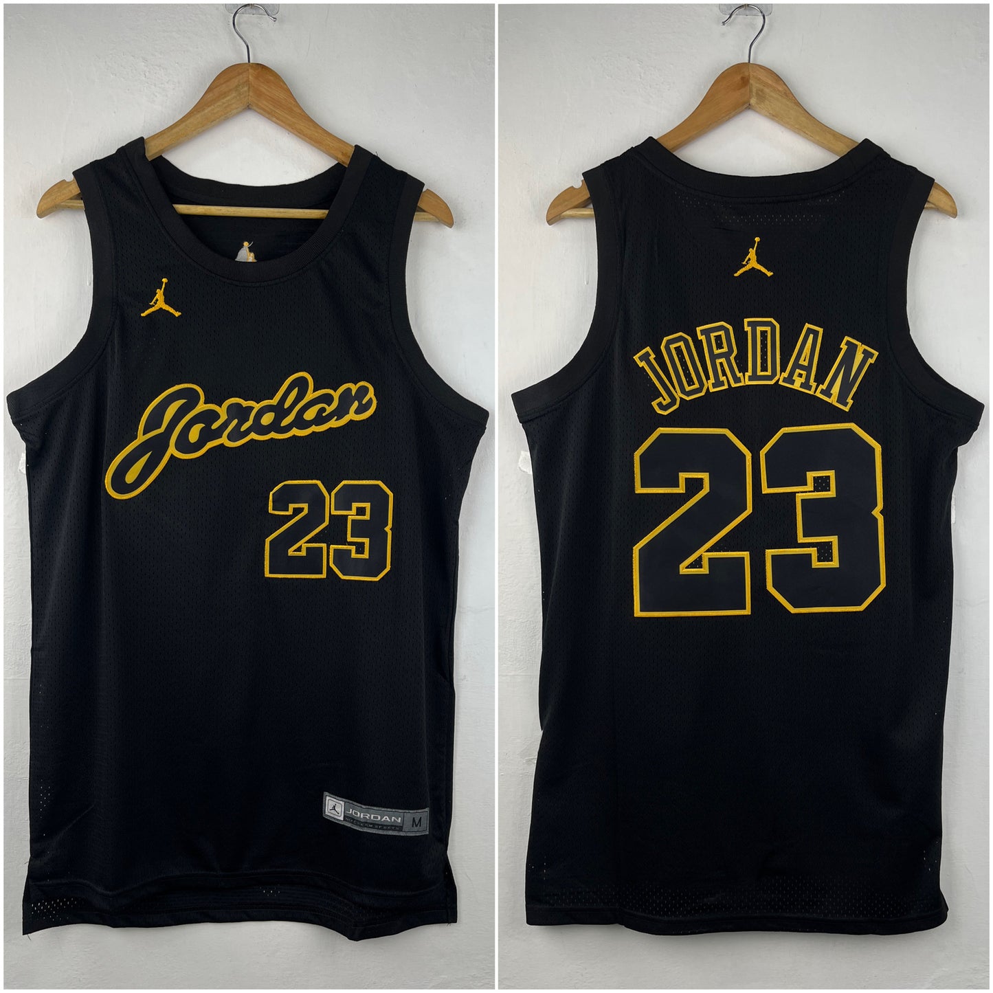 JORDAN 23 Black & Gold NBA Jersey