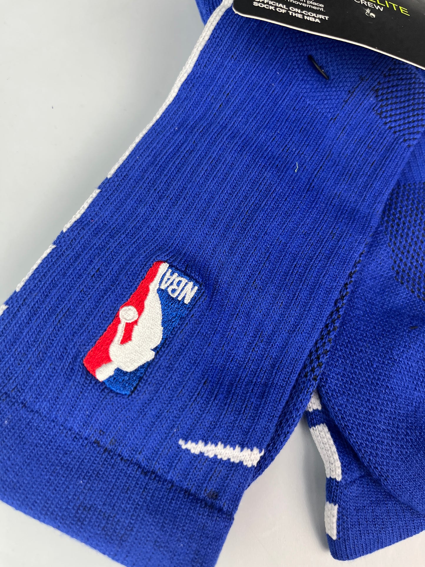 NIKE NBA Blue & White Crew Basketball Socks