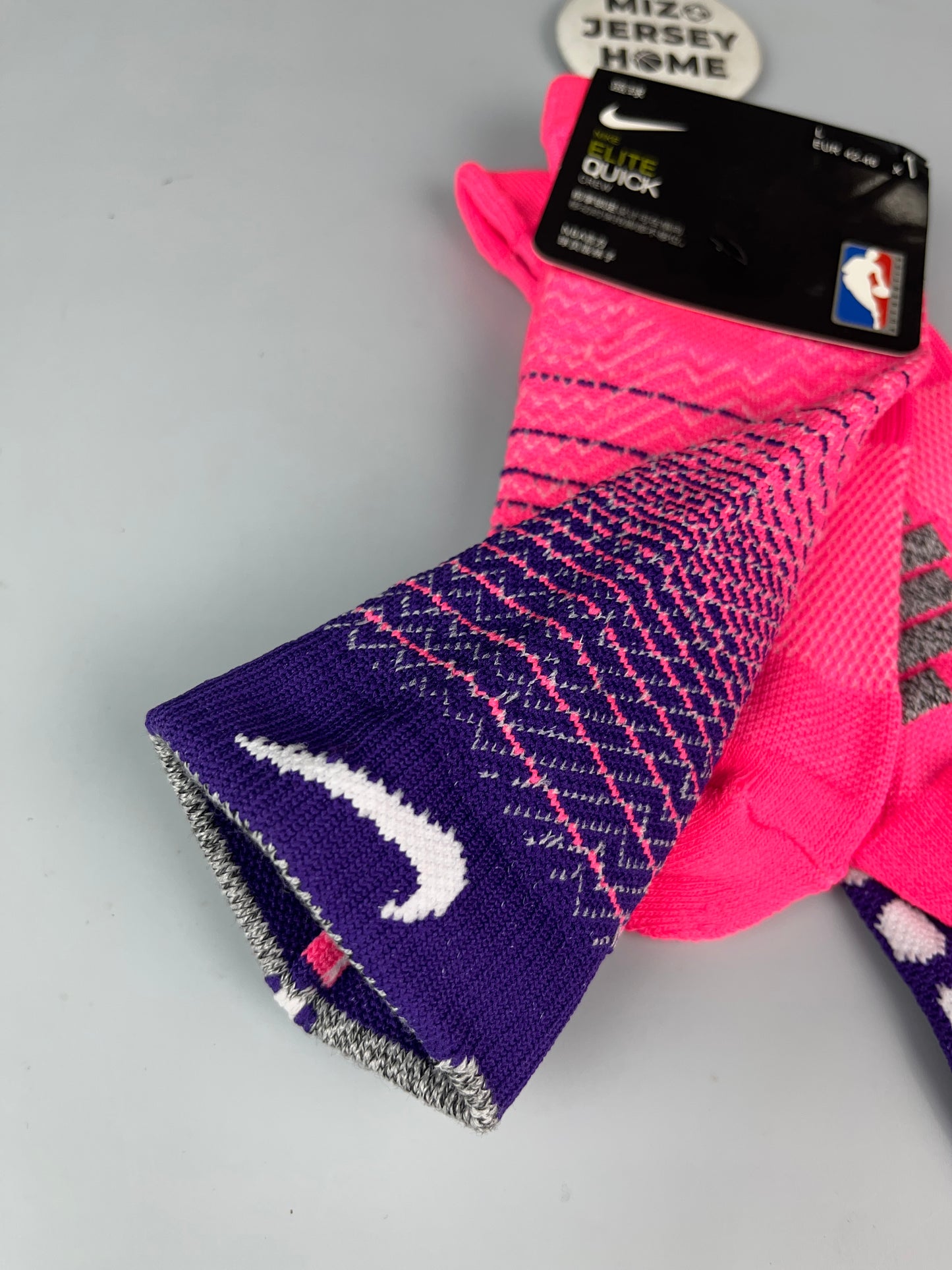 NIKE NBA Pink & Purple Crew Basketball Socks
