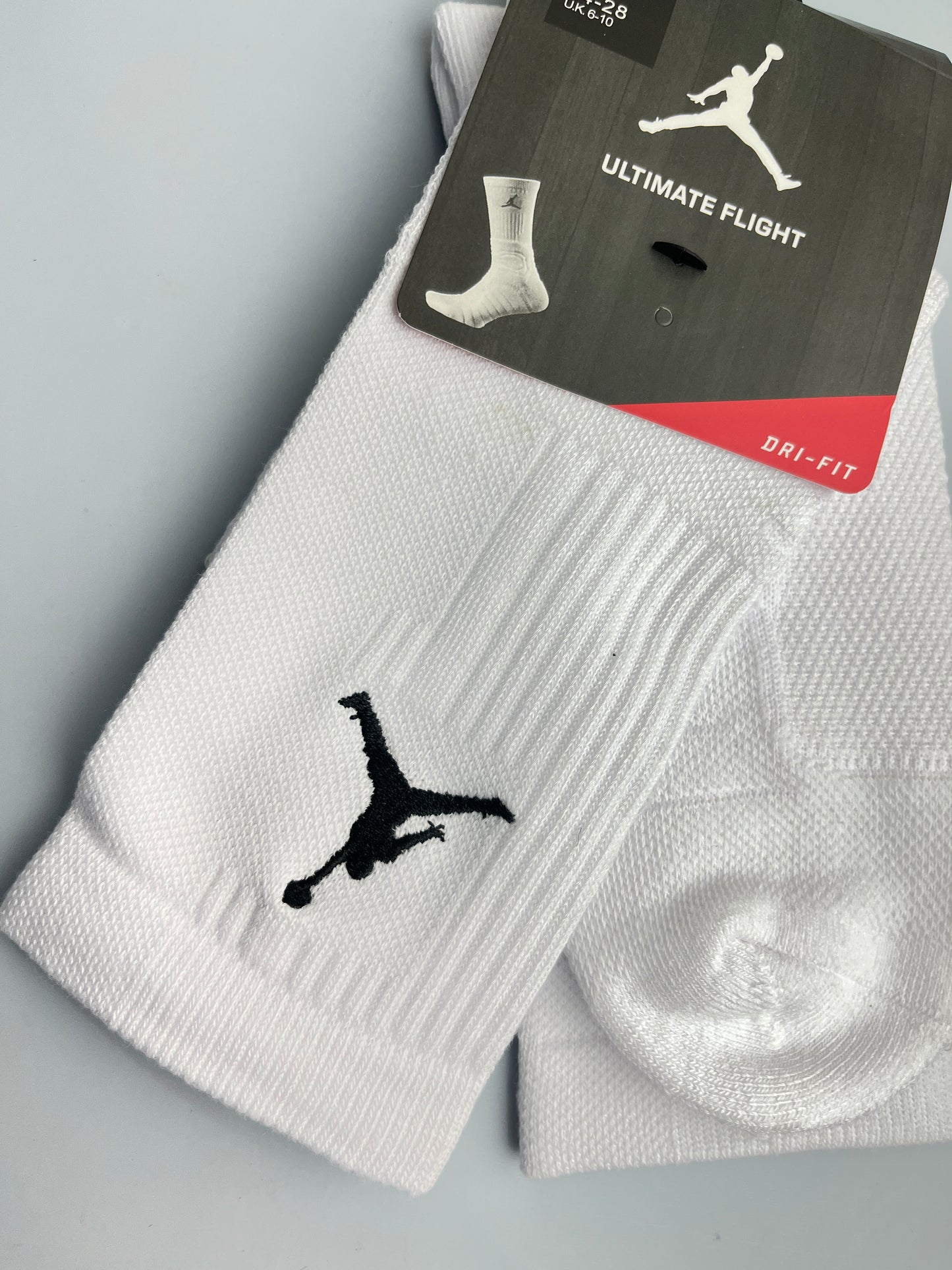 Jordan White Crew Socks