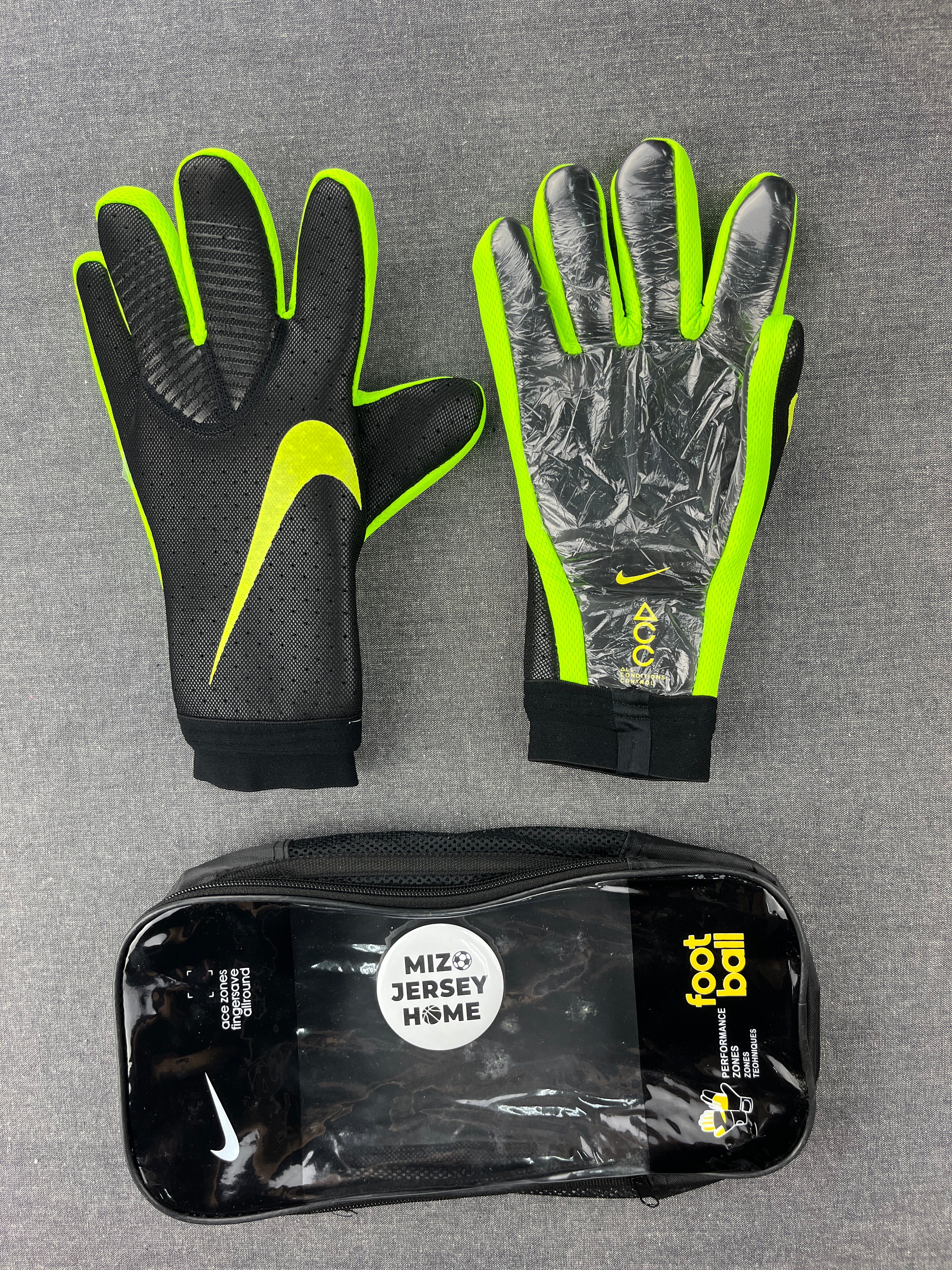 NIKE Black/Green Mercurial Touch Elite Goalkeeper Gloves – Mizo