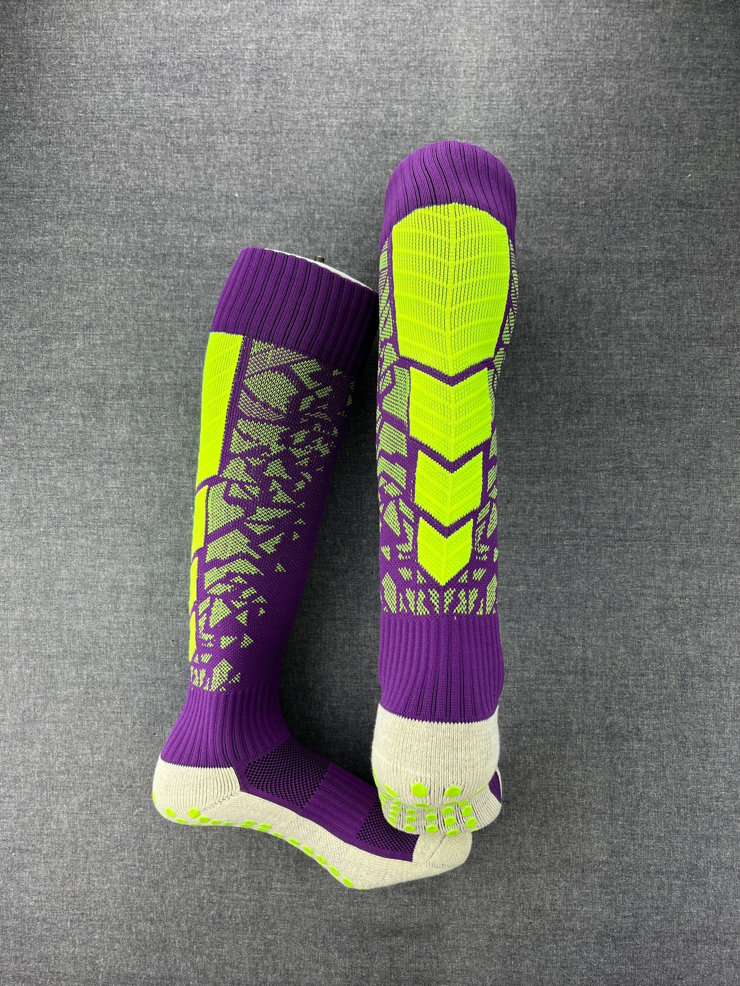 Grip Socks Purple Knee High