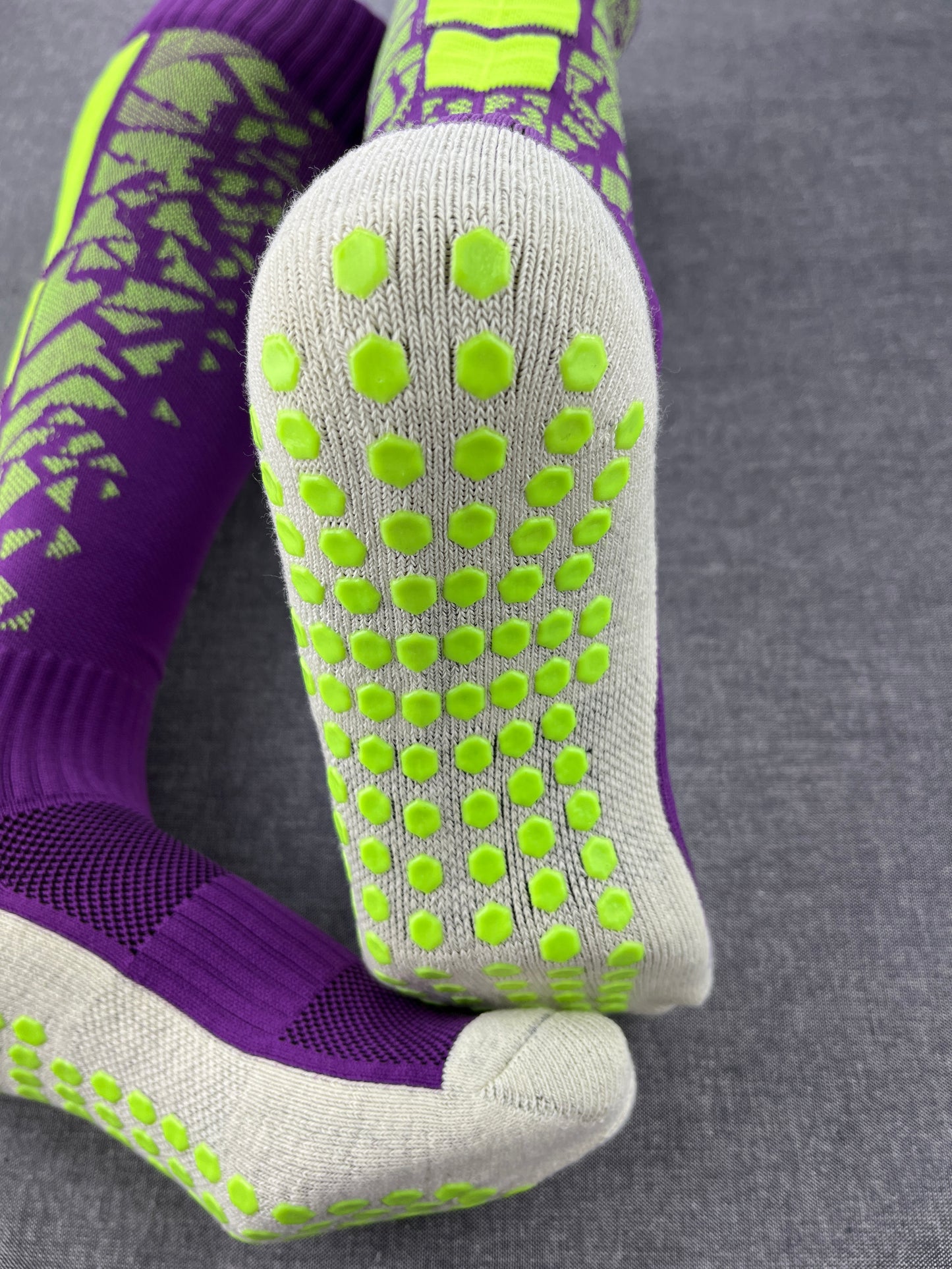 Grip Socks Purple Knee High