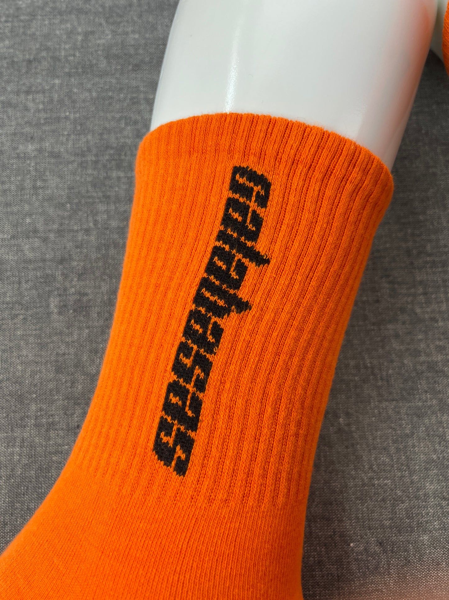 Yeezy CALABASAS Orange Crew Socks