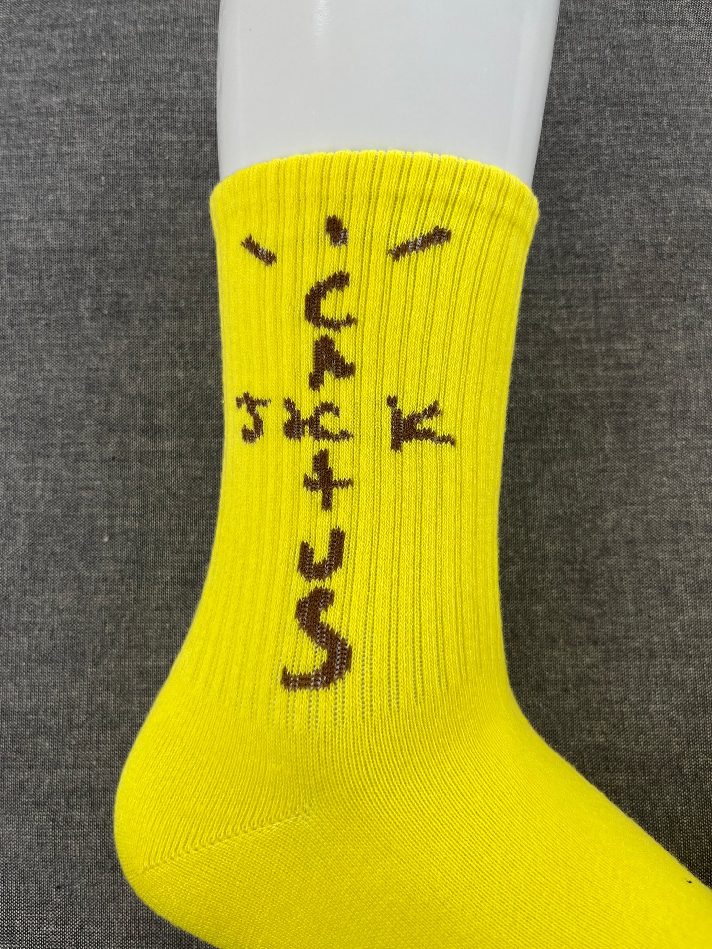 CACTUS JACK Yellow Crew Socks