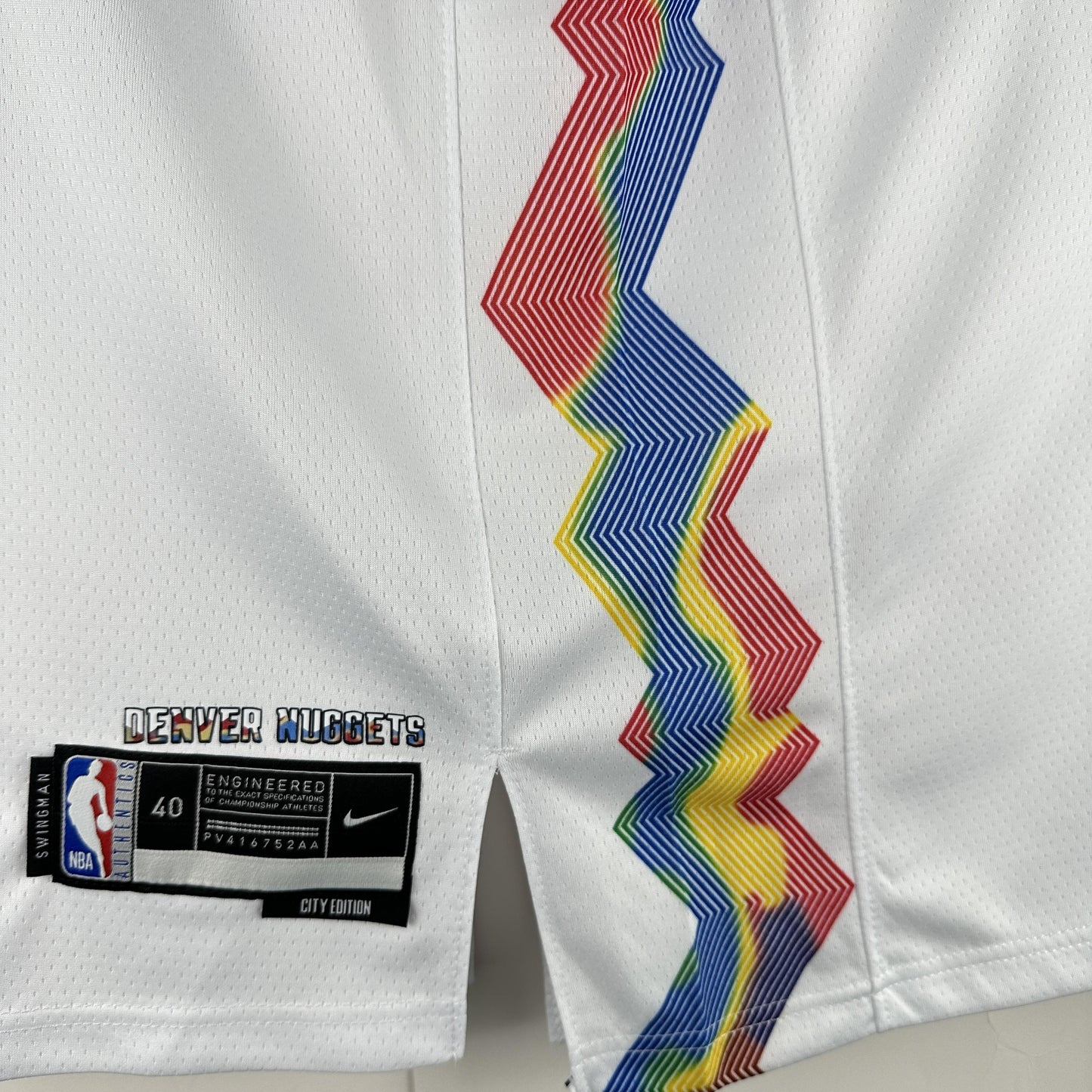 JOKIC 15 White Denver Nuggets Heat Pressed Edition NBA Jersey