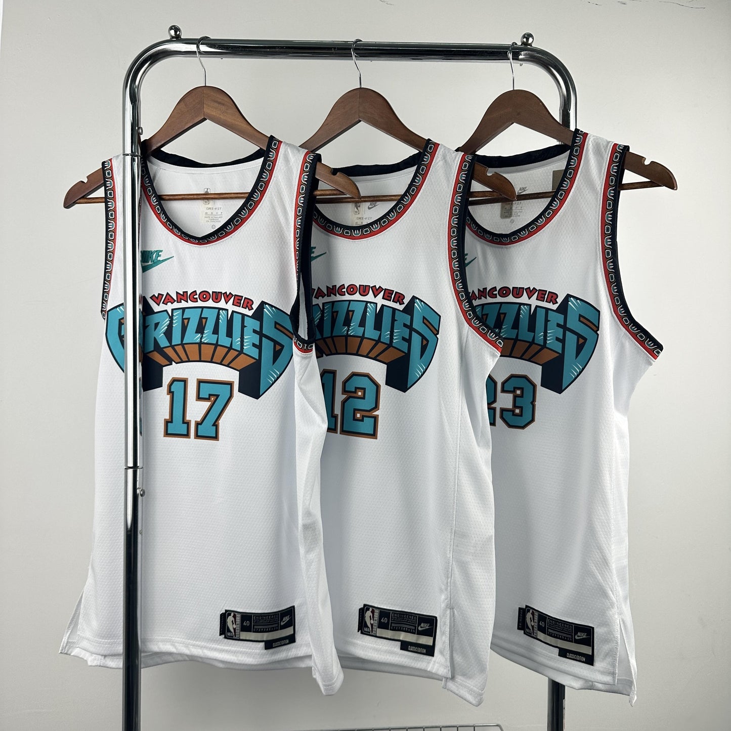 KAWAMURA 17 White Memphis Grizzlies Heat Pressed Edition NBA Jersey