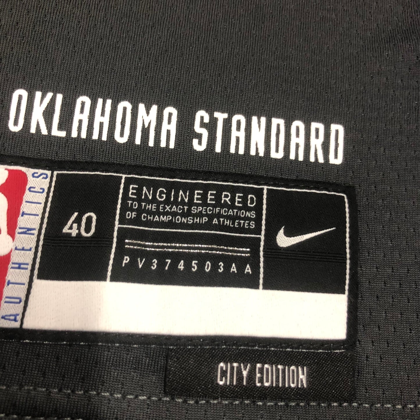 GILGEOUS-ALEXANDER 2 Black Oklahoma City Thunder Heat Pressed Edition NBA Jersey