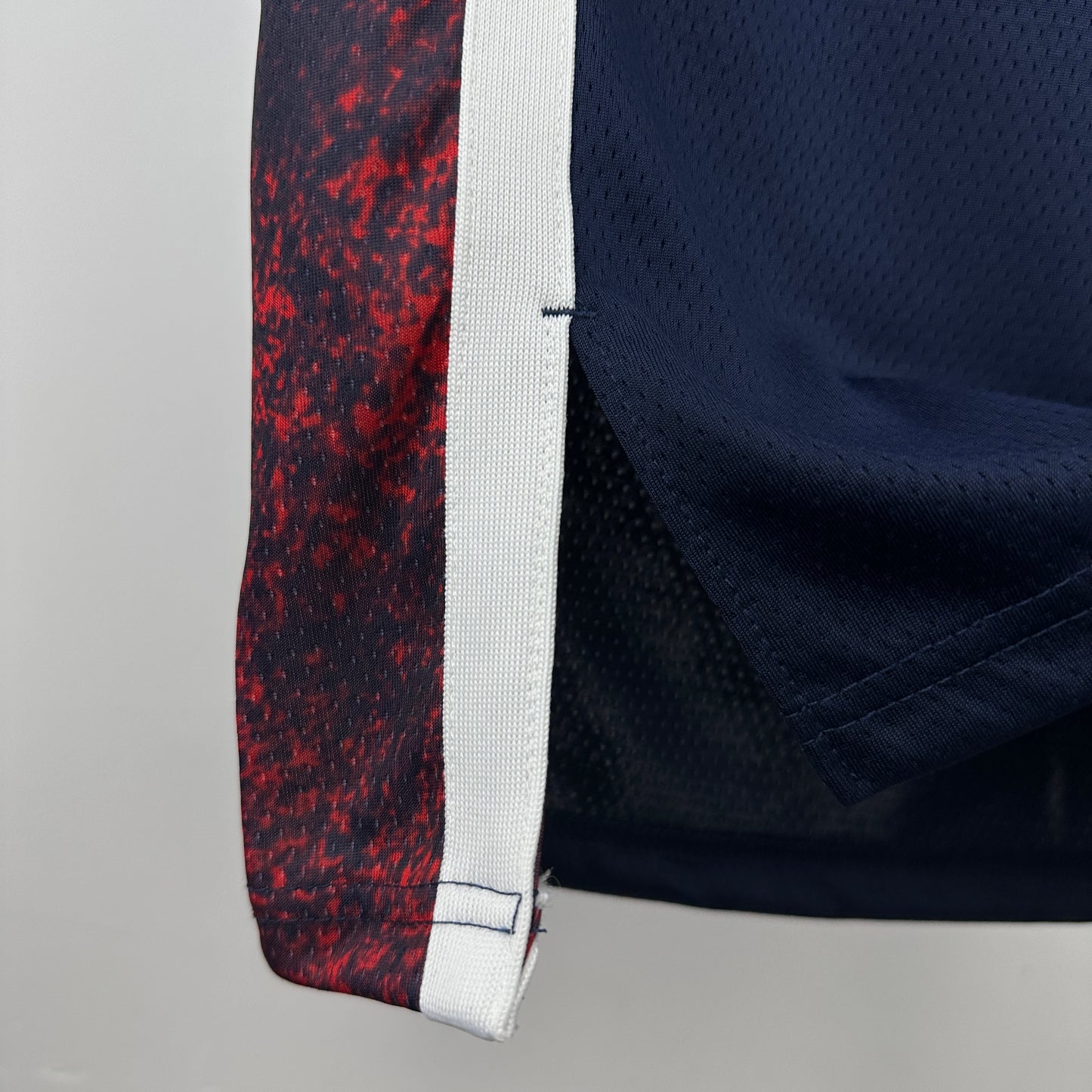 CURRY 4 Dark Blue USA Heat Pressed Edition Basketball Jersey