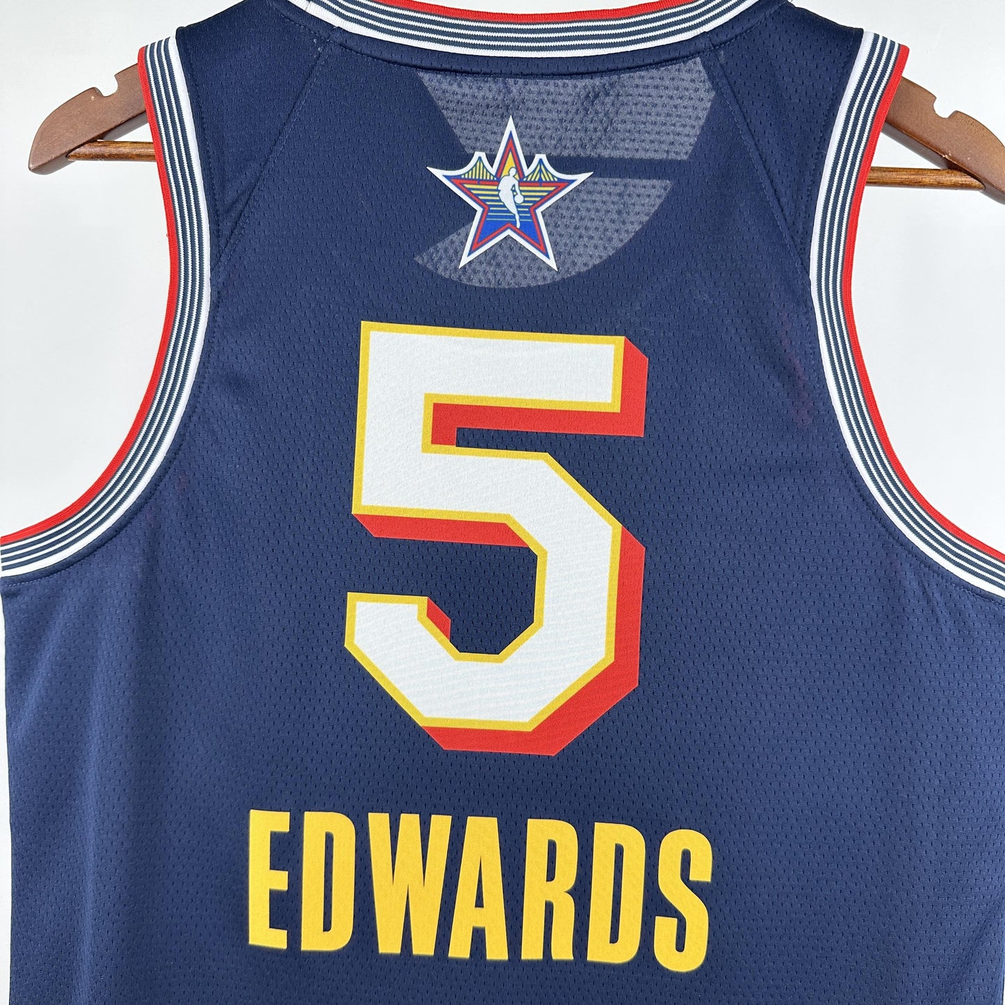 EDWARDS 5 Dark Blue All Star Heat Pressed Edition NBA Jersey