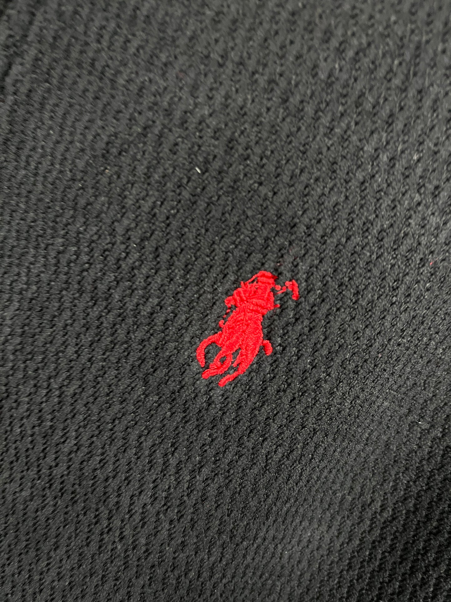 Ralph Lauren Black Sweater Red Logo