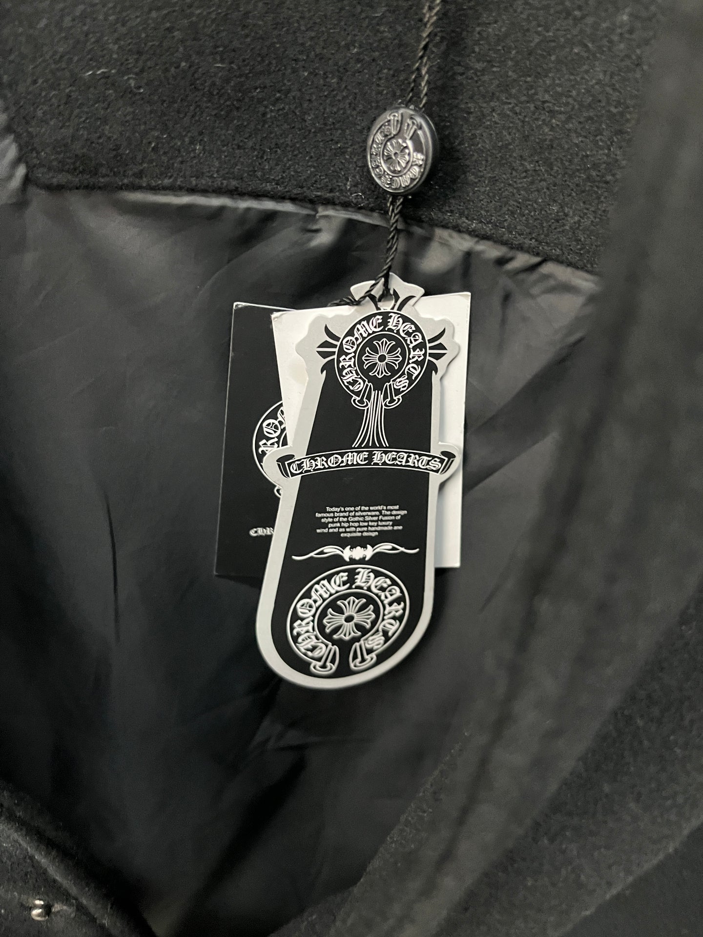 Chrome Hearts Black Varsity Jacket
