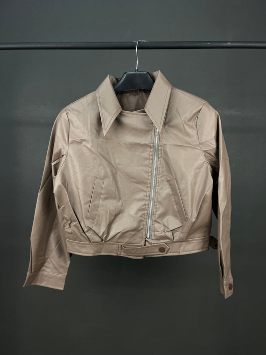 Women Brown Leather Jacket