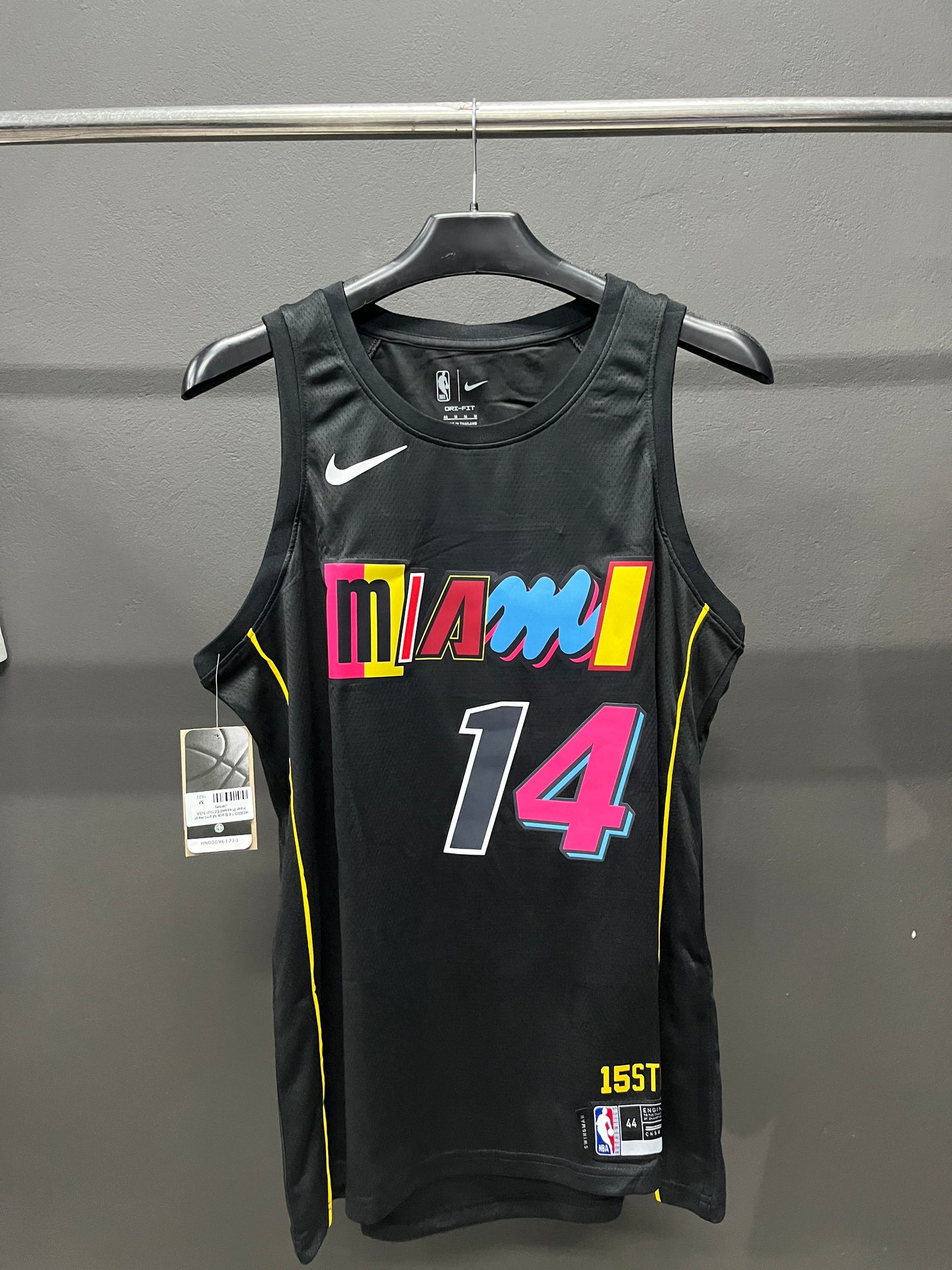 HERRO 14 Black Miami Heat Heat Pressed Edition NBA Jersey