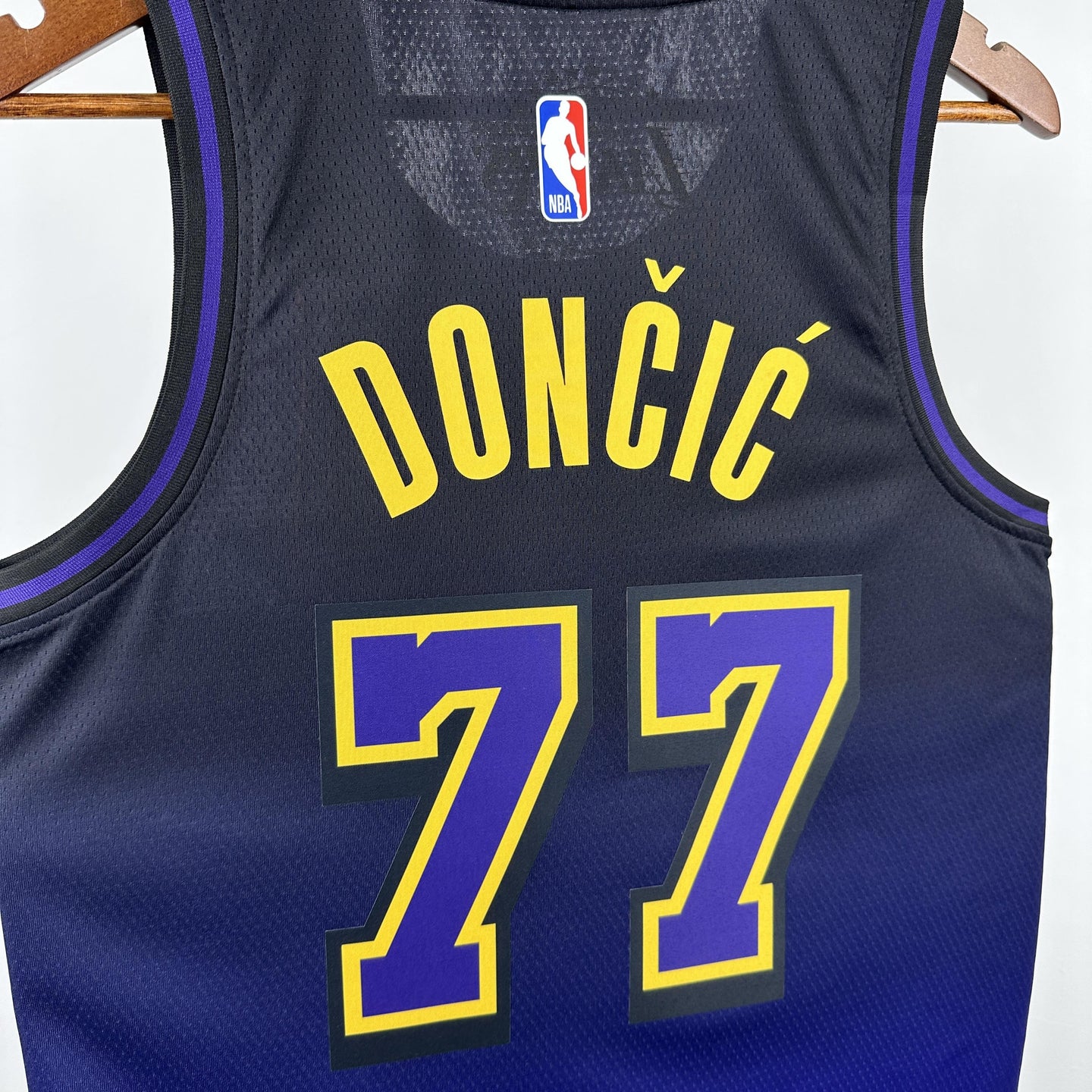 DONCIC 77 Blue LakeShow Heat Pressed Edition NBA Jersey