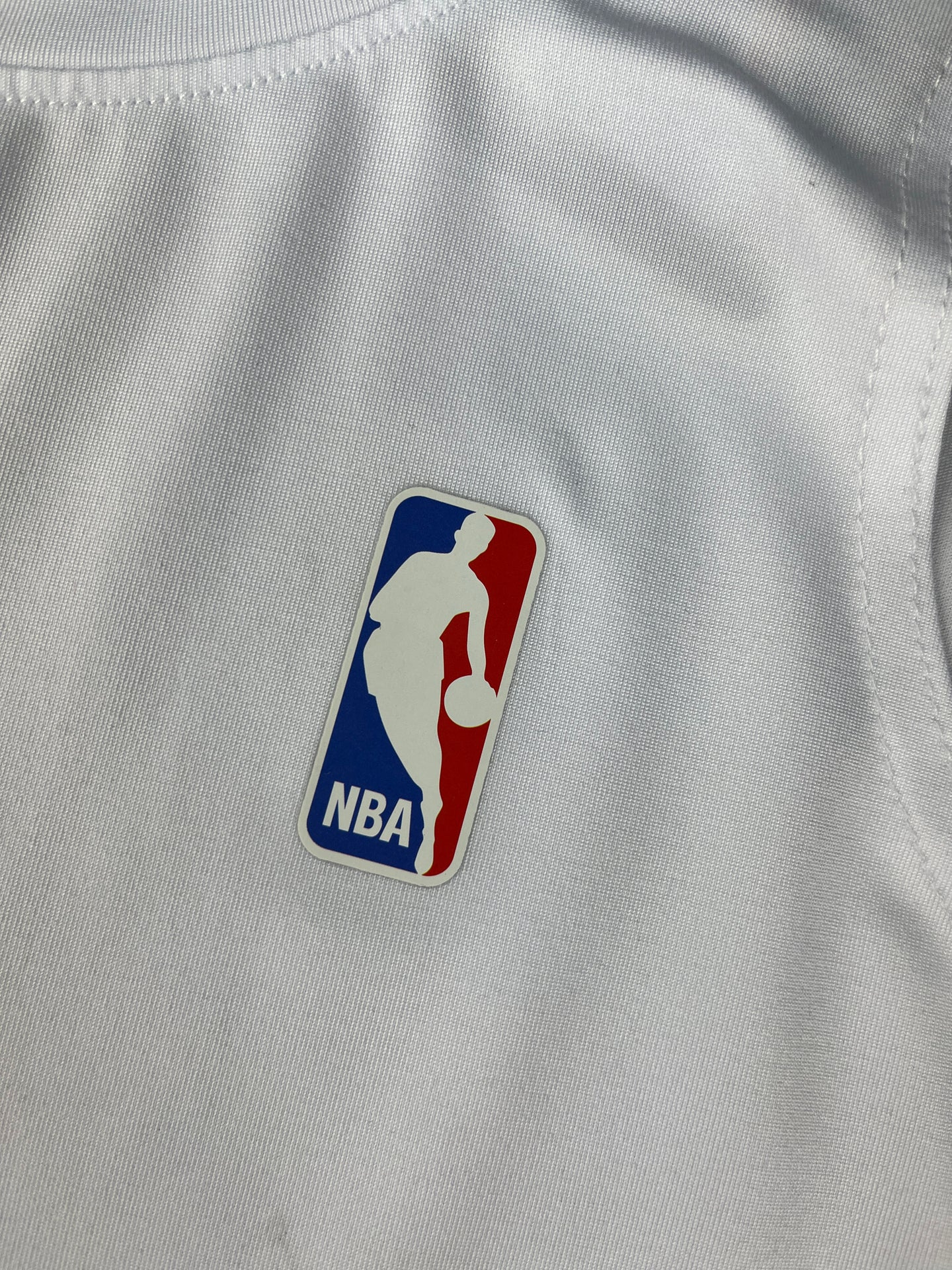 NBA White Sleeveless Compression Shirt