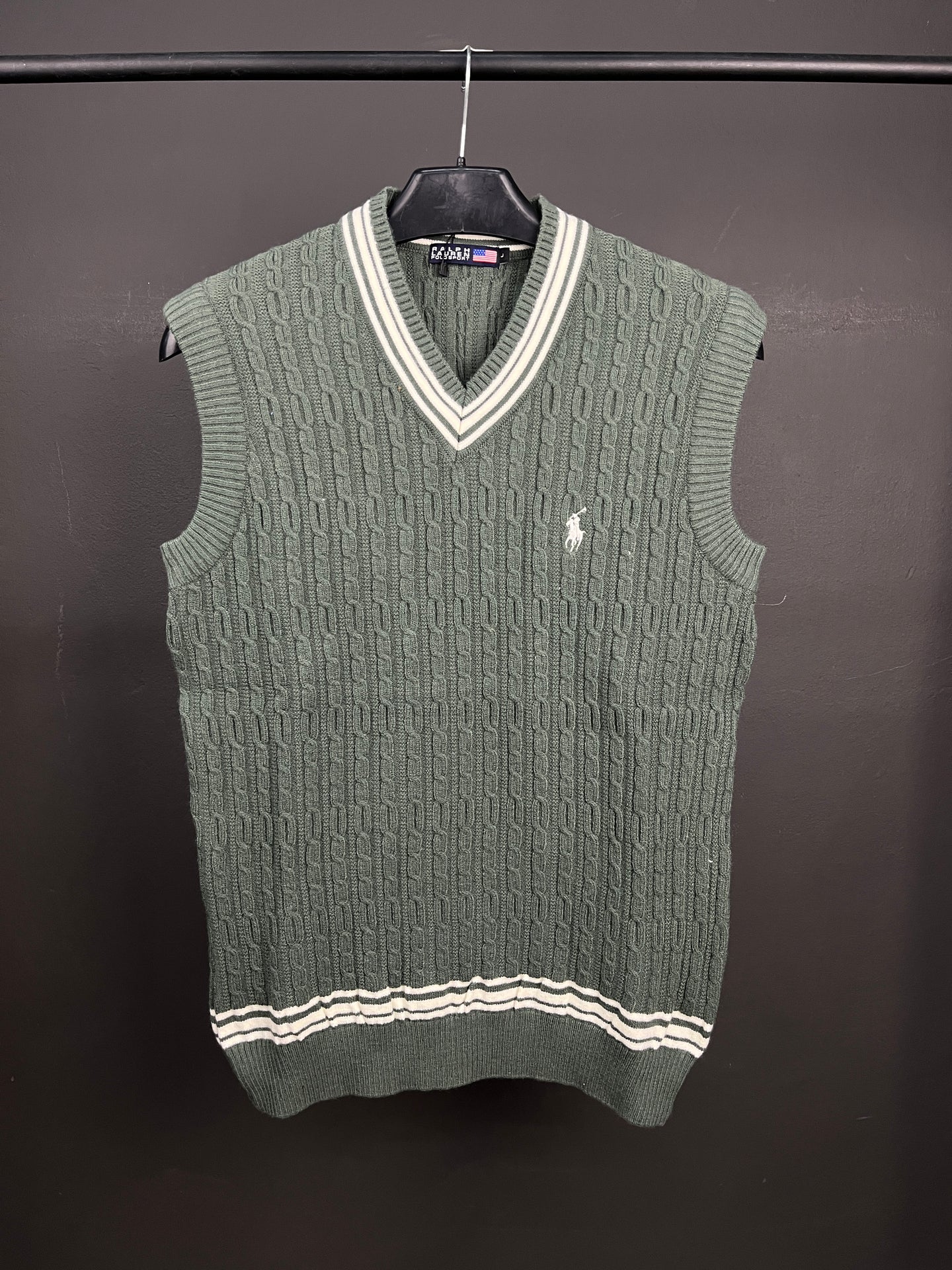 Ralph Lauren Soft Patterned Pull Over Green