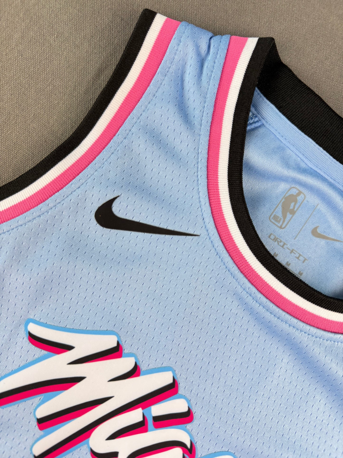 WADE 3 Blue Miami Heat Heat Pressed Edition NBA Kids Jersey