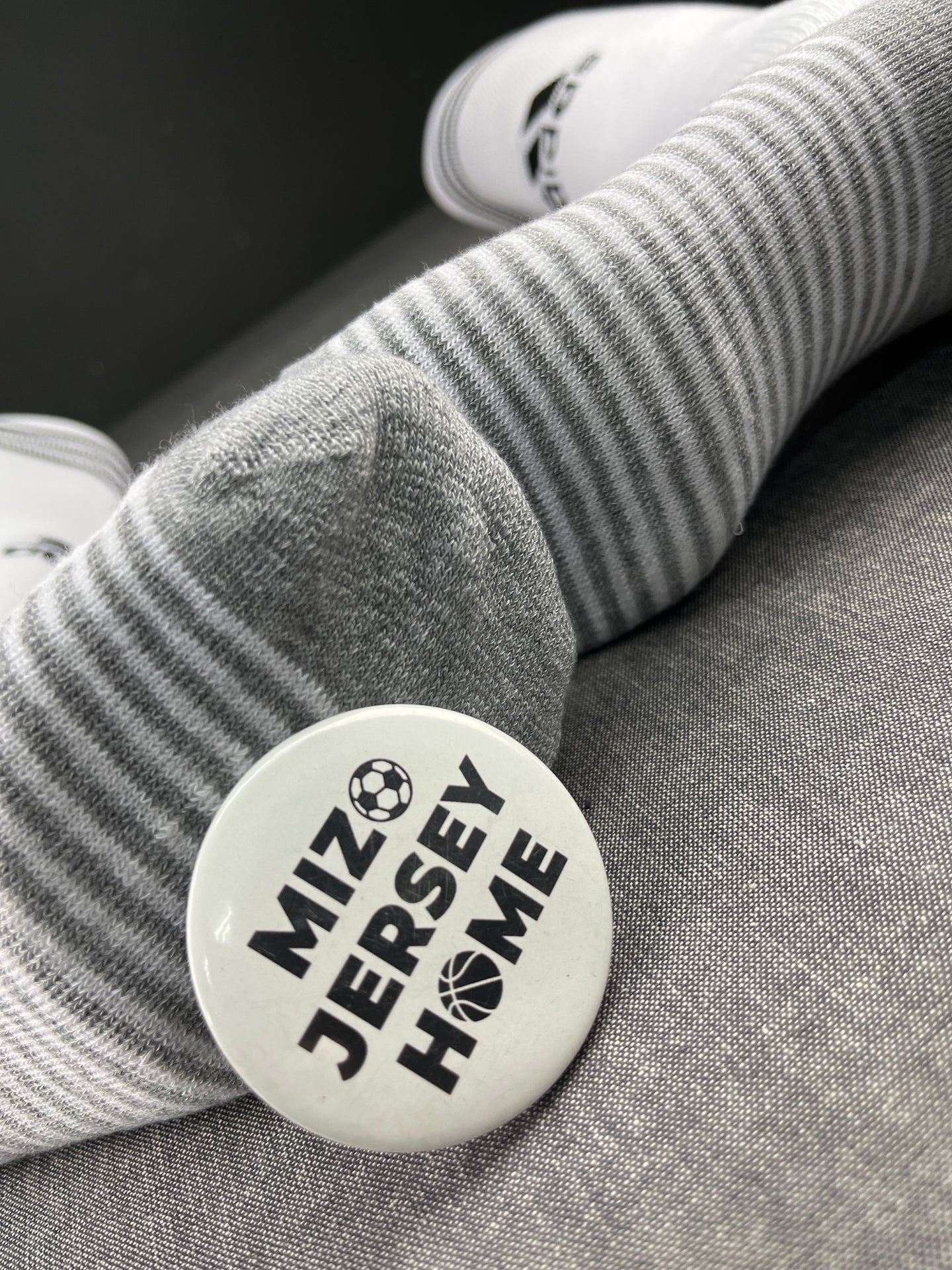 Adidas White Knee High Football Socks