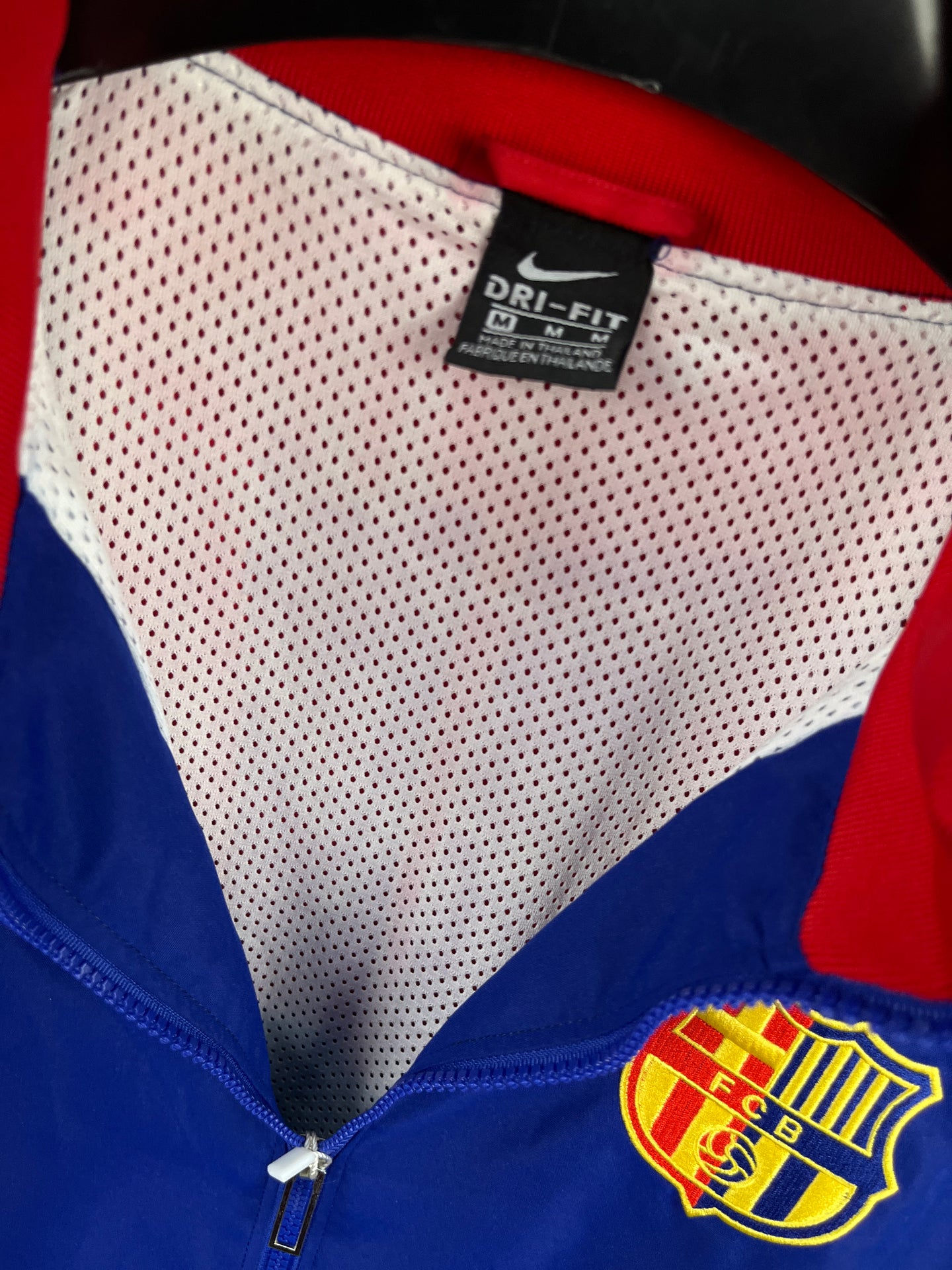 Barcelona Navy Blue Windbreaker Jacket