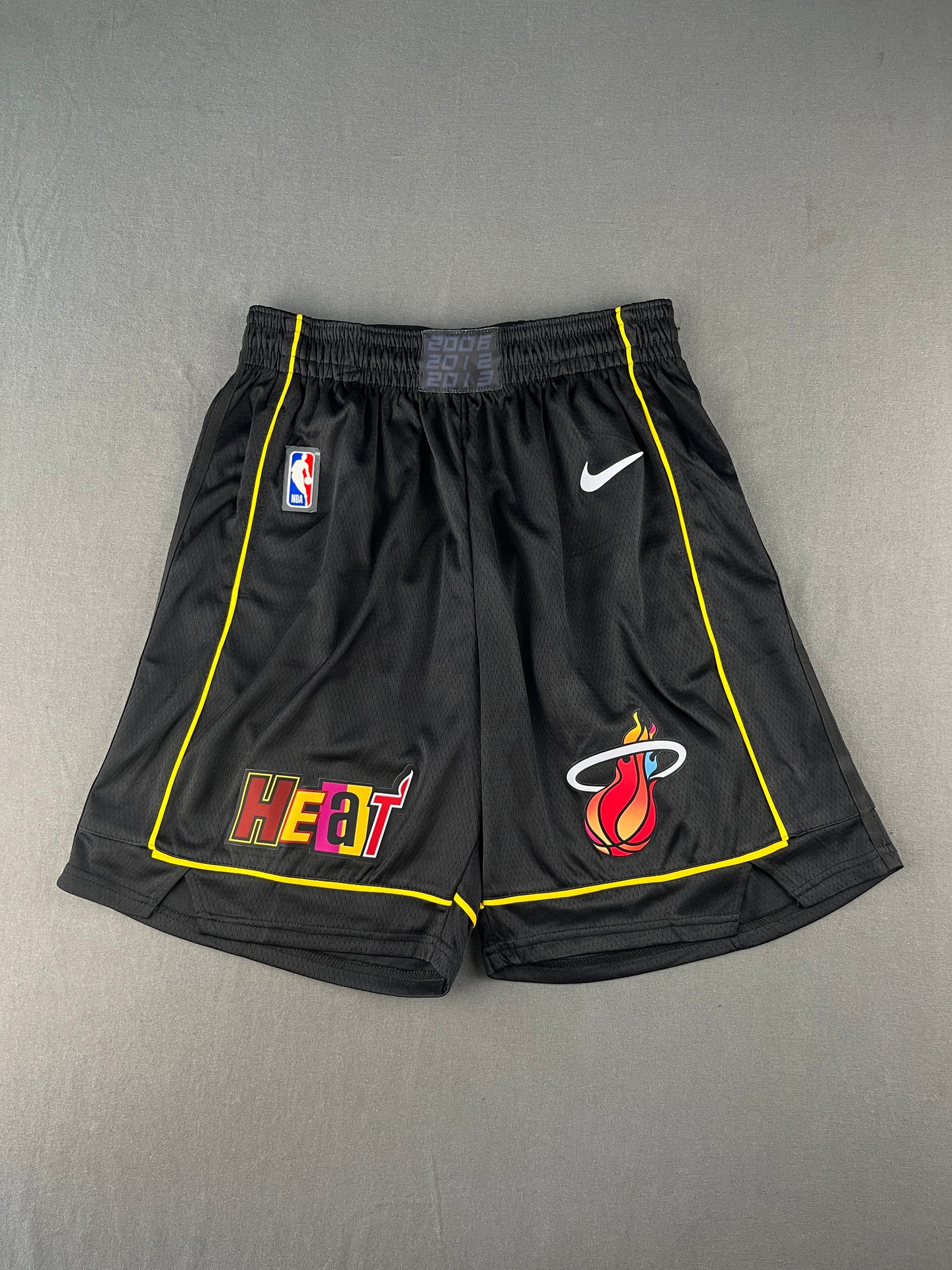 MIAMI HEAT Black Heat Pressed Shorts