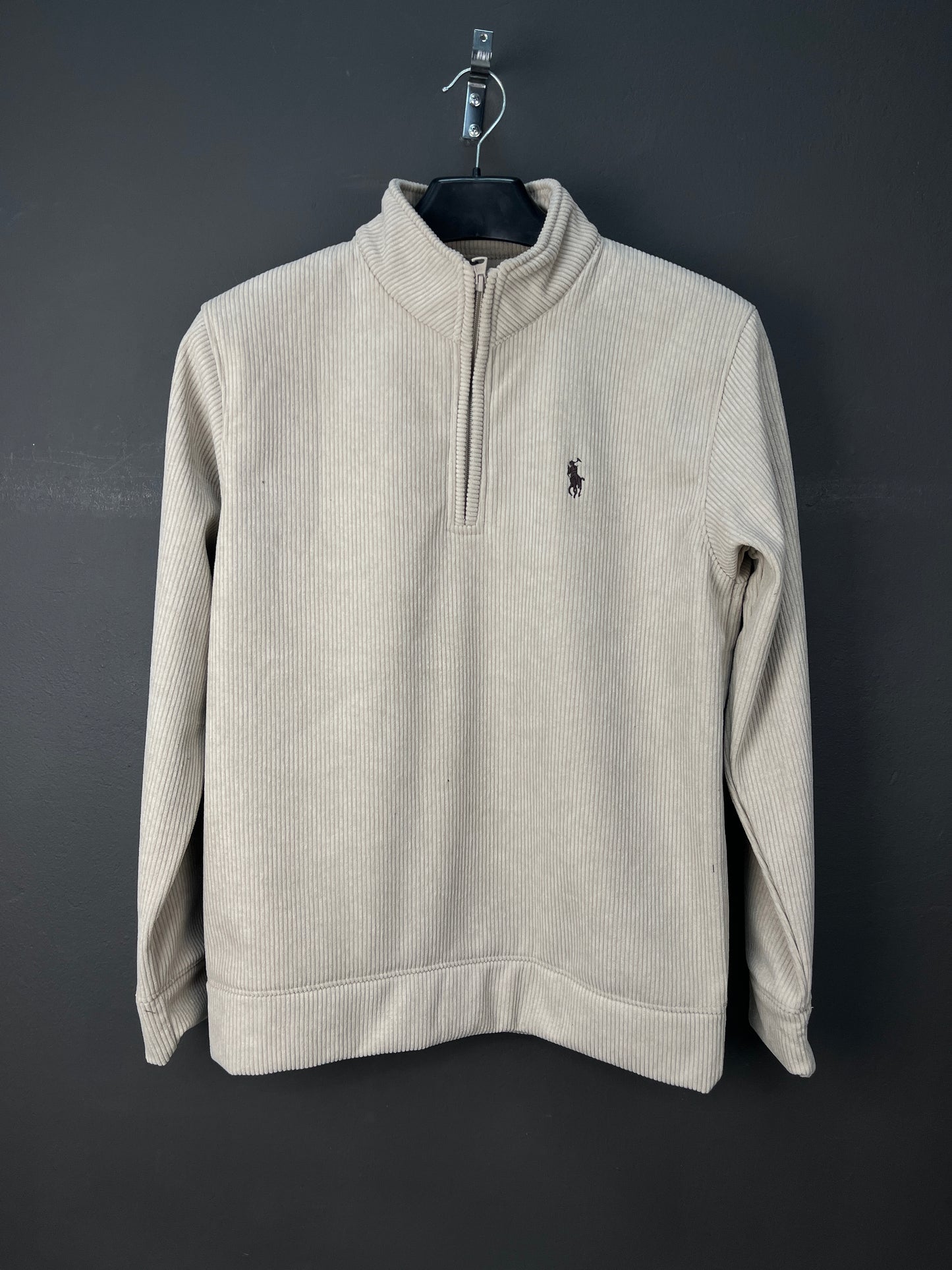 Ralph Lauren Quarter Zip Sweater Beige