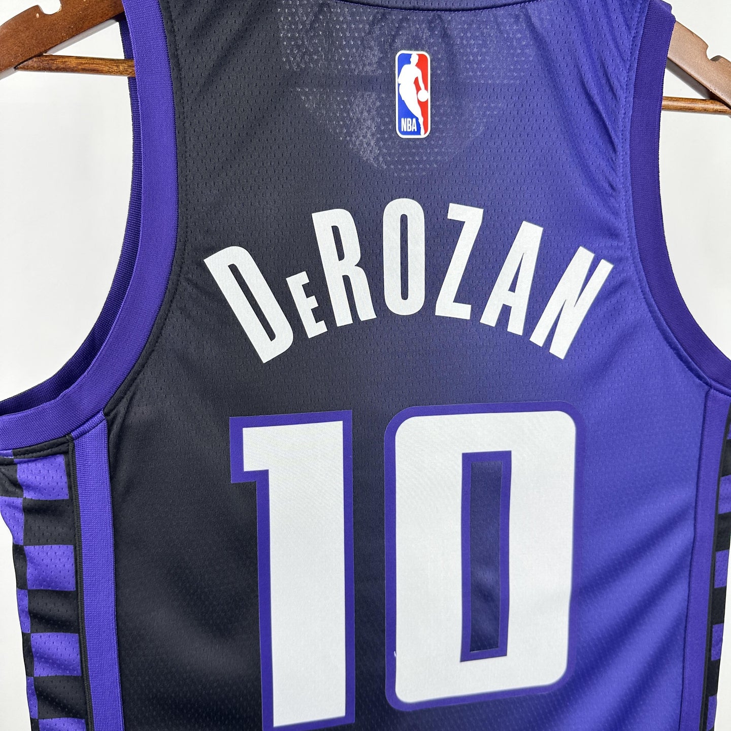 DeROZAN 10 Purple Sacramento Kings Heat Pressed Edition NBA Jersey