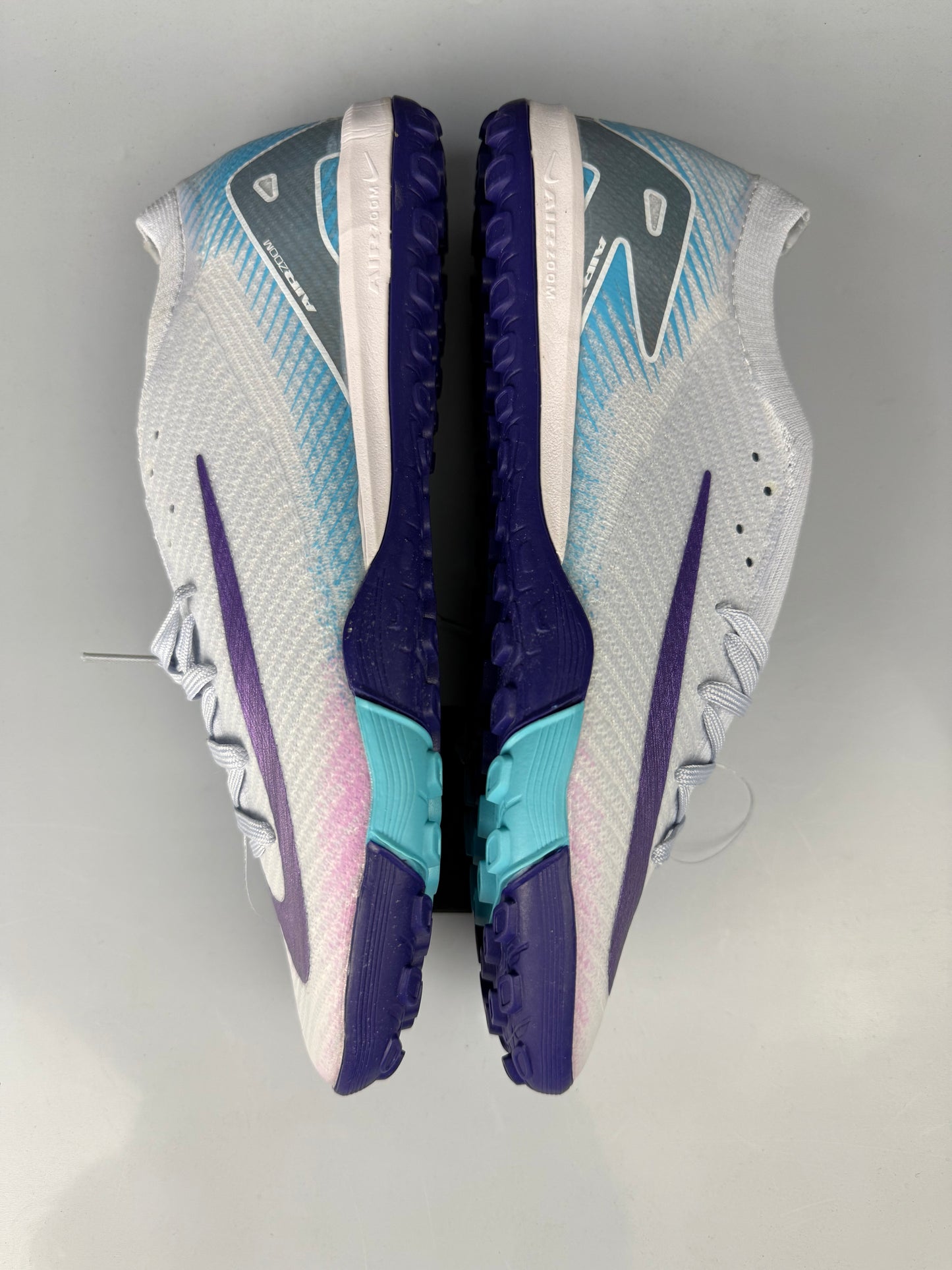 NIKE Mercurial Vapor Light Blue Turf Football Shoes