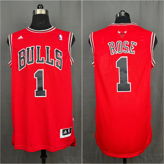 Rose 1 Chicago Bulls Red NBA Jersey