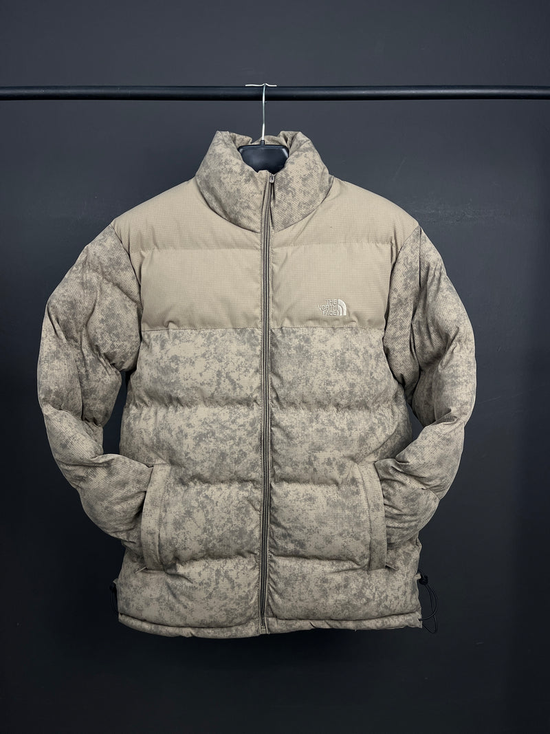 The North Face Brown Marble Adjustable Puffer Jacket