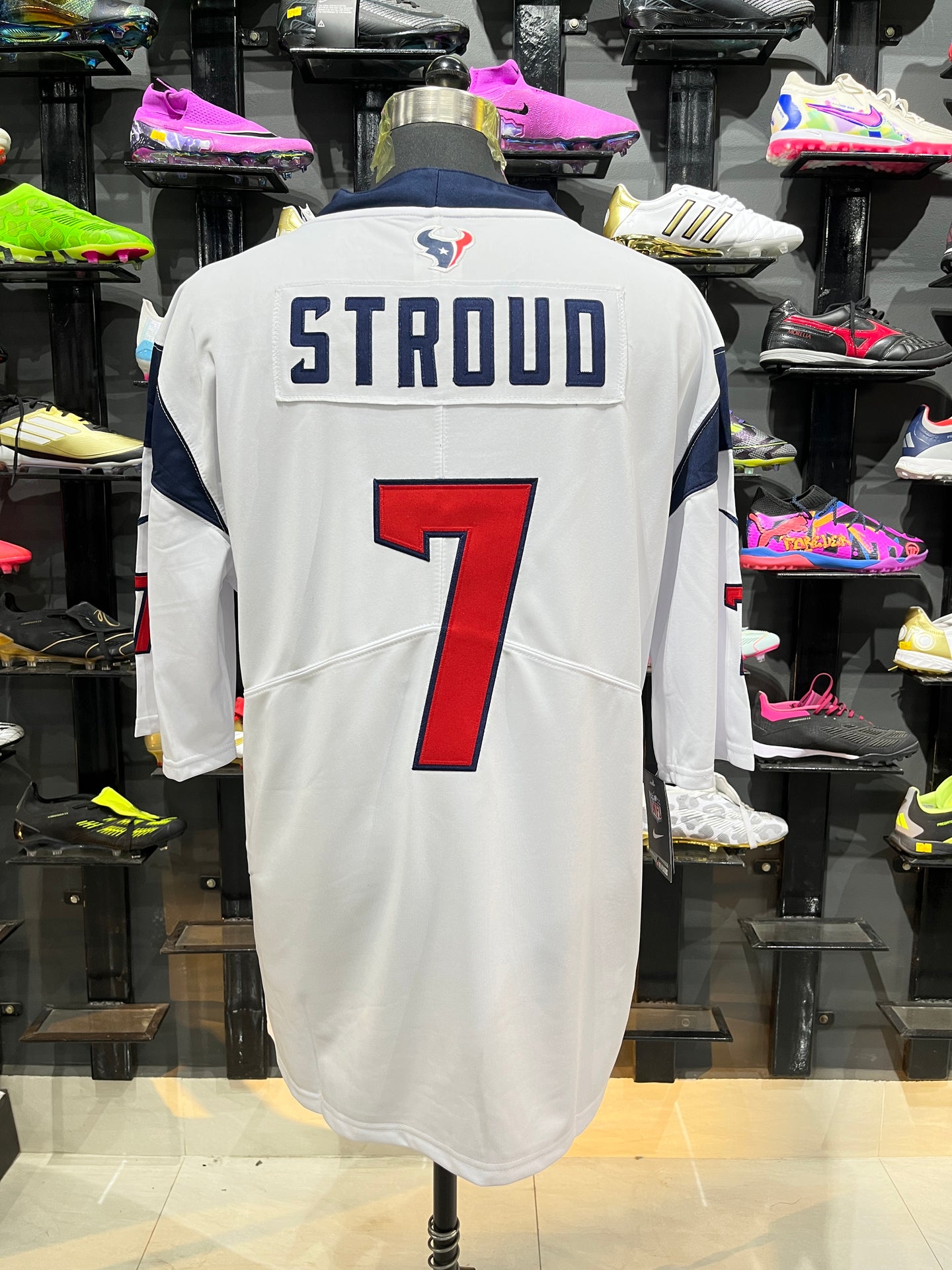 STROUD 7 White Houston Texans NFL Jersey