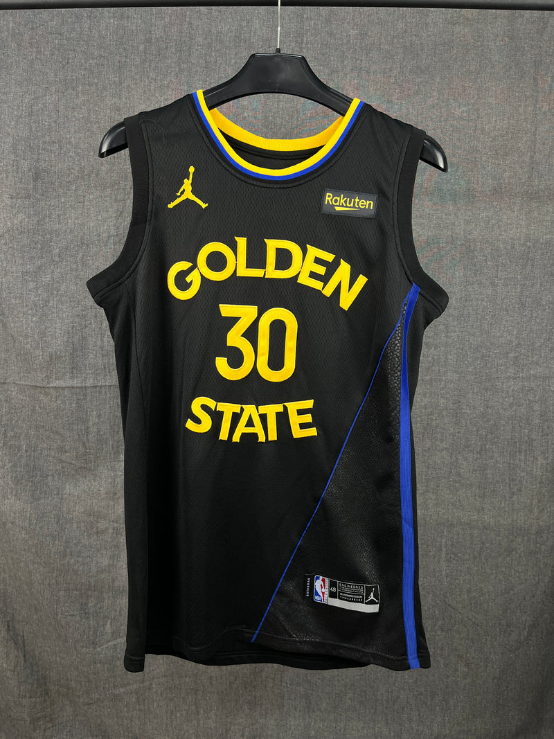 Curry 30 Golden State Black NBA Jersey