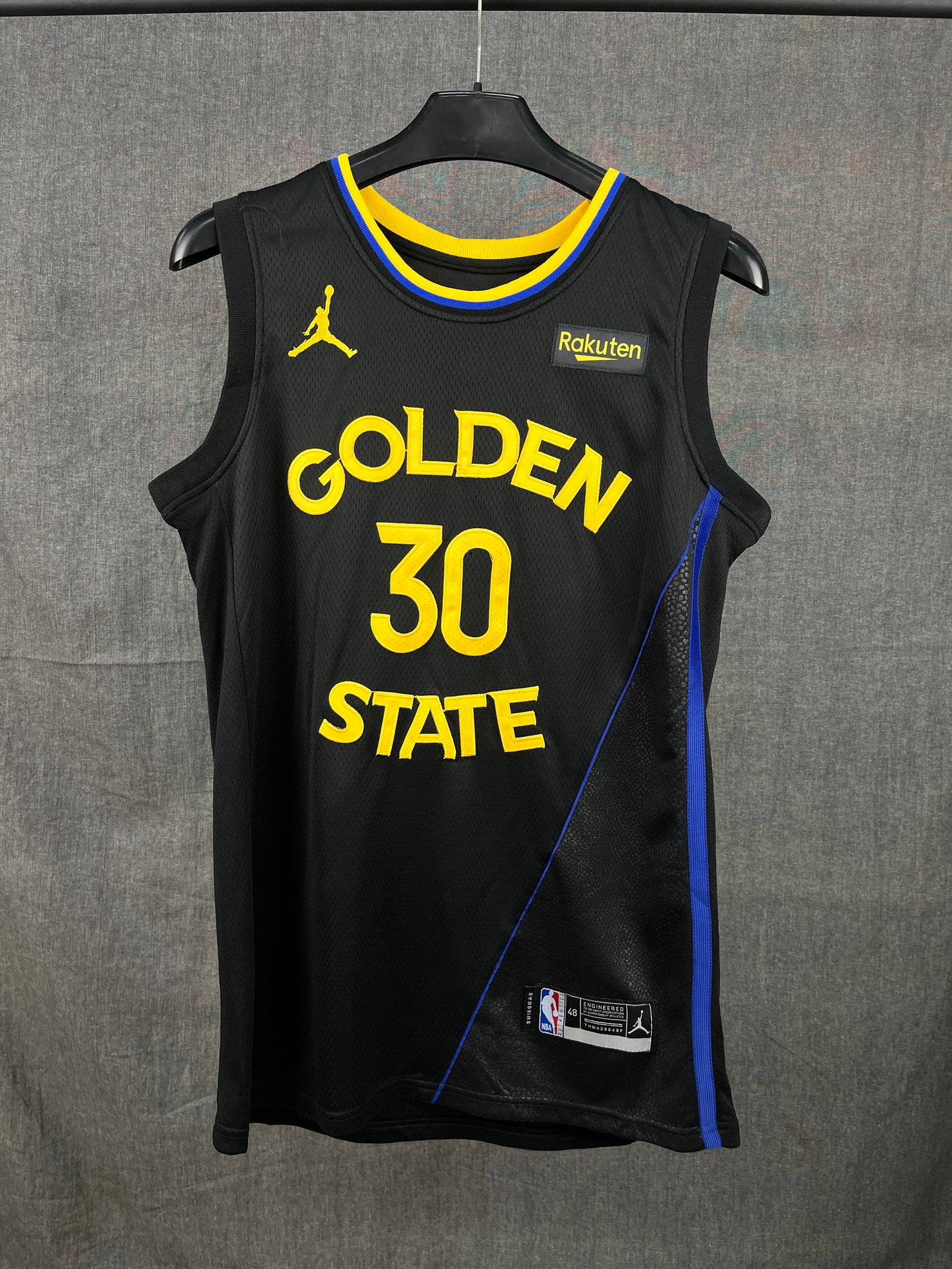 Curry 30 Golden State Black NBA Jersey