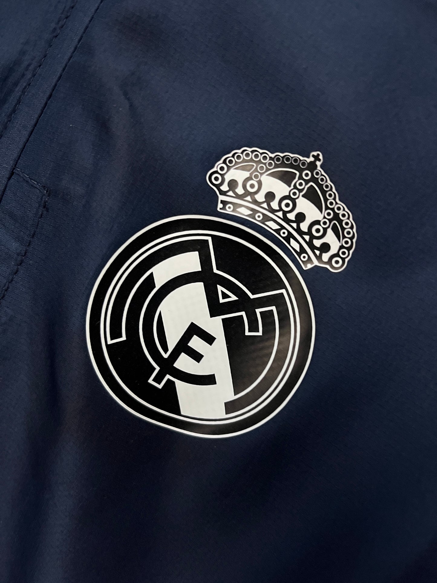 Real Madrid Navy Blue Windbreaker Jacket