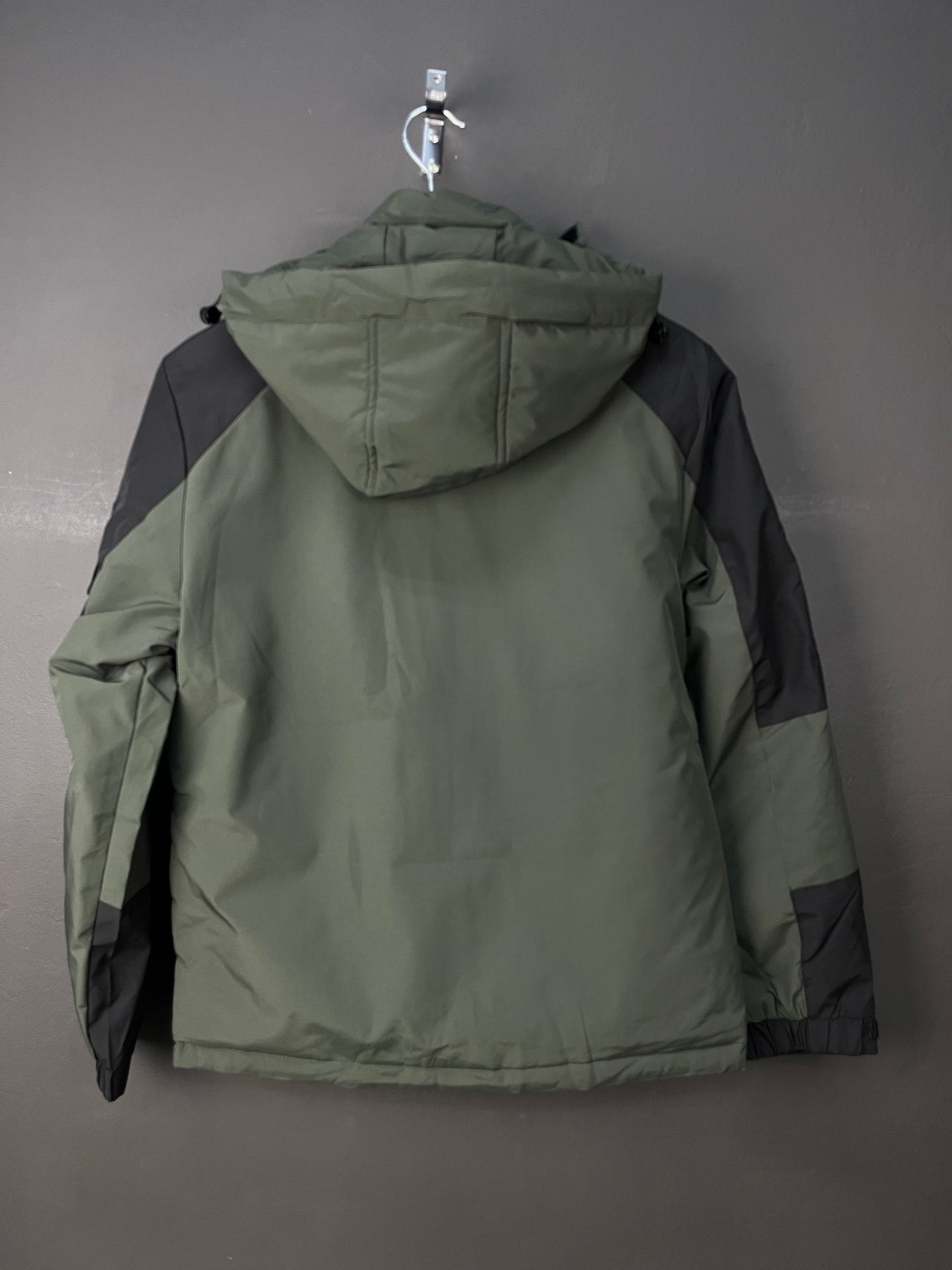 The North Face Light Puffer Olive & Black Jacket