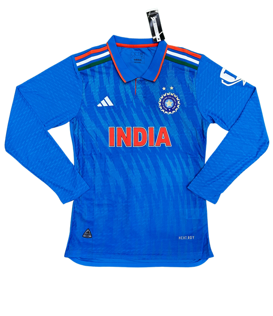 India Cricket Fullsleeve Jersey Tri-Color Stripes World Cup 2023