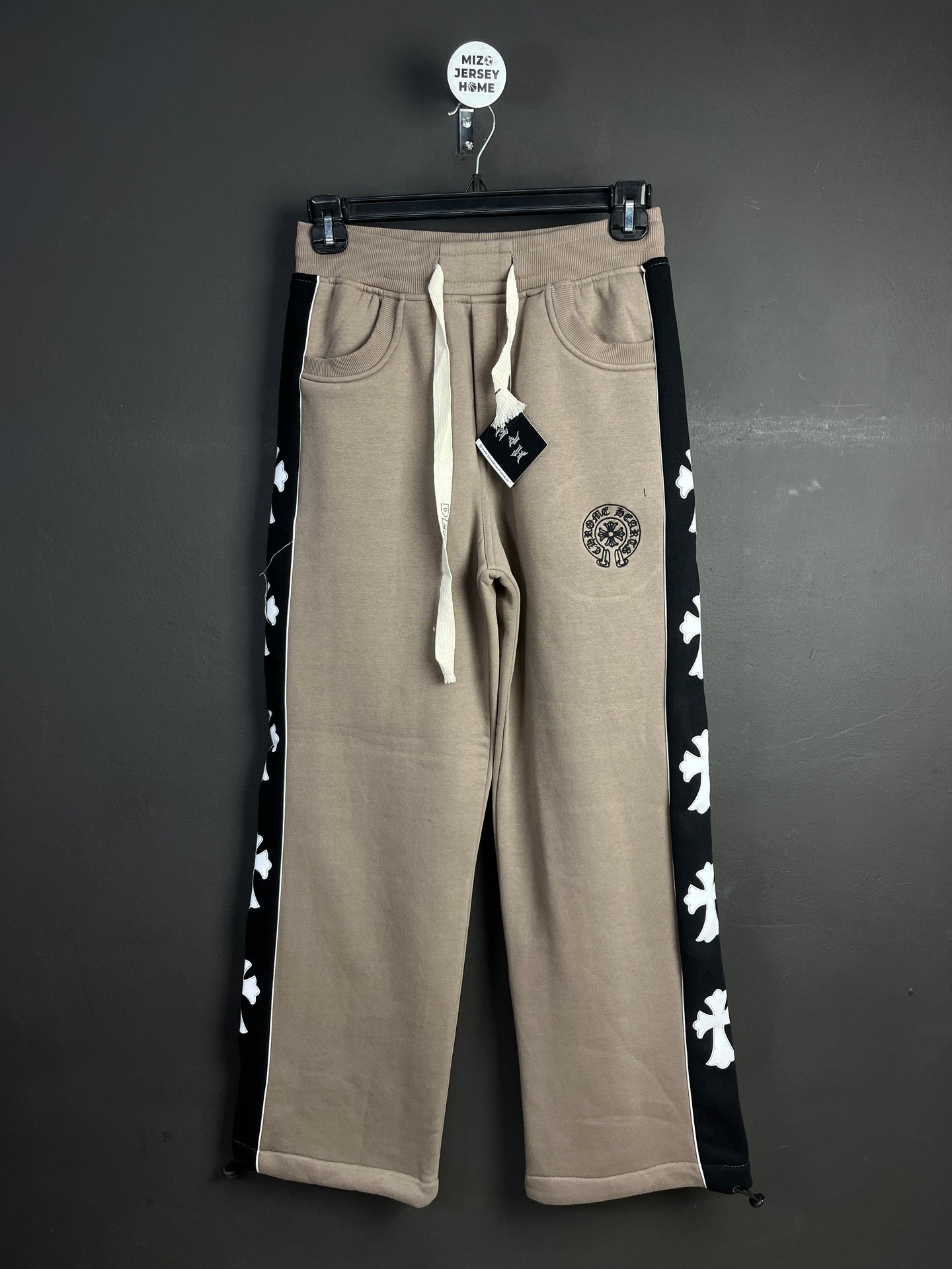 Chrome Hearts Inner Fleece Clay & Black Pants
