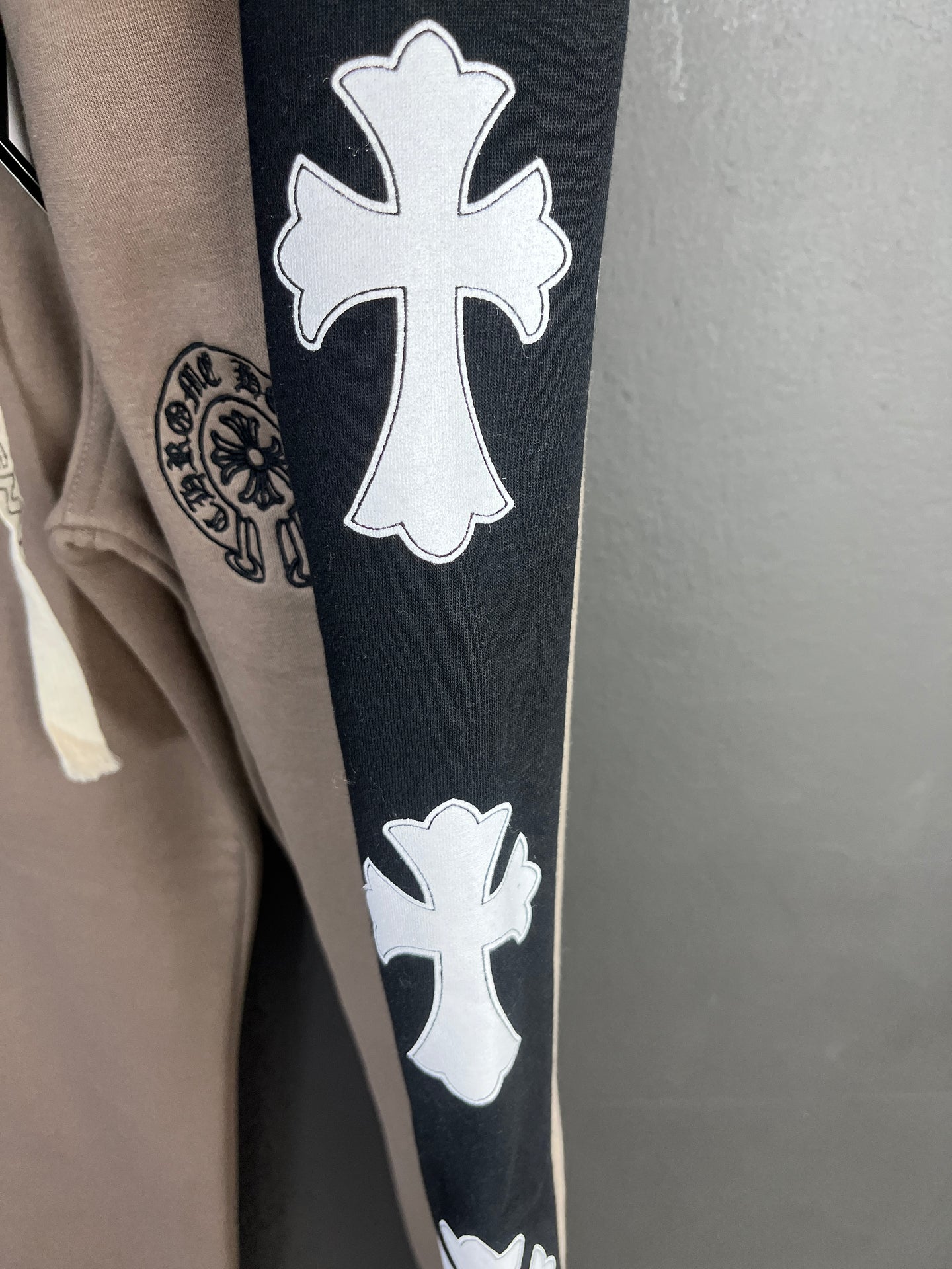 Chrome Hearts Inner Fleece Clay & Black Pants