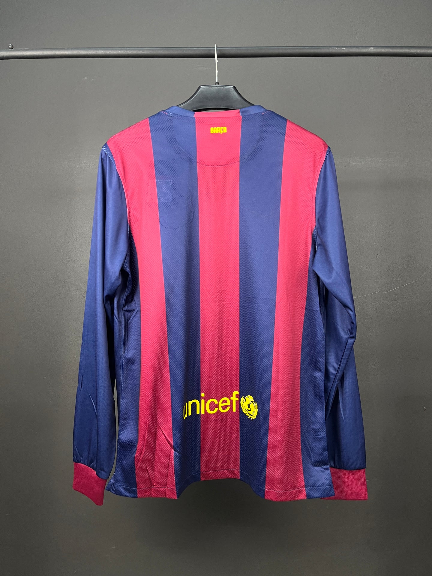 BARCELONA HOME 2014-2015 RETRO JERSEY LONG SLEEVES