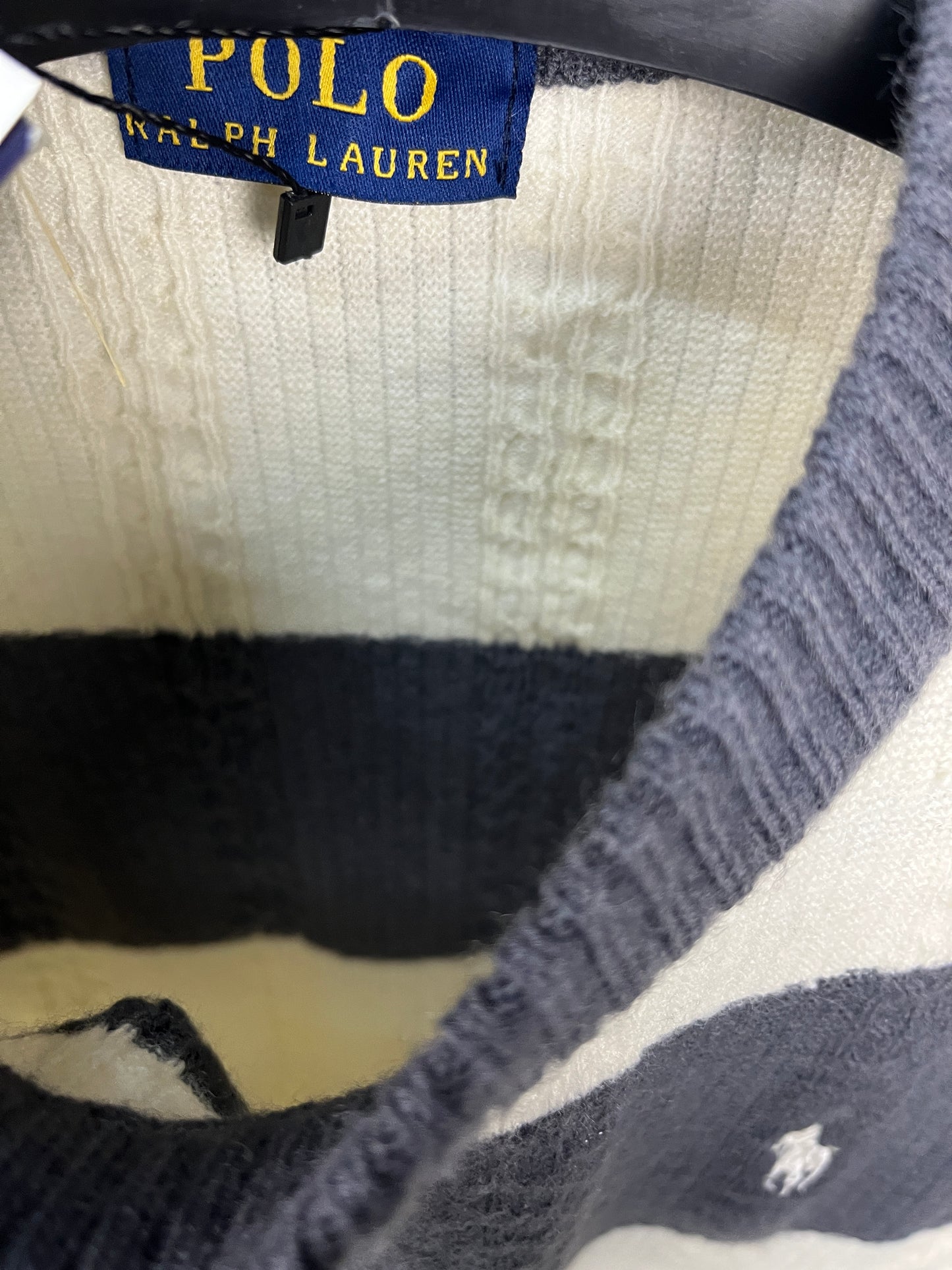 Ralph Lauren Soft Sweater Gray & White